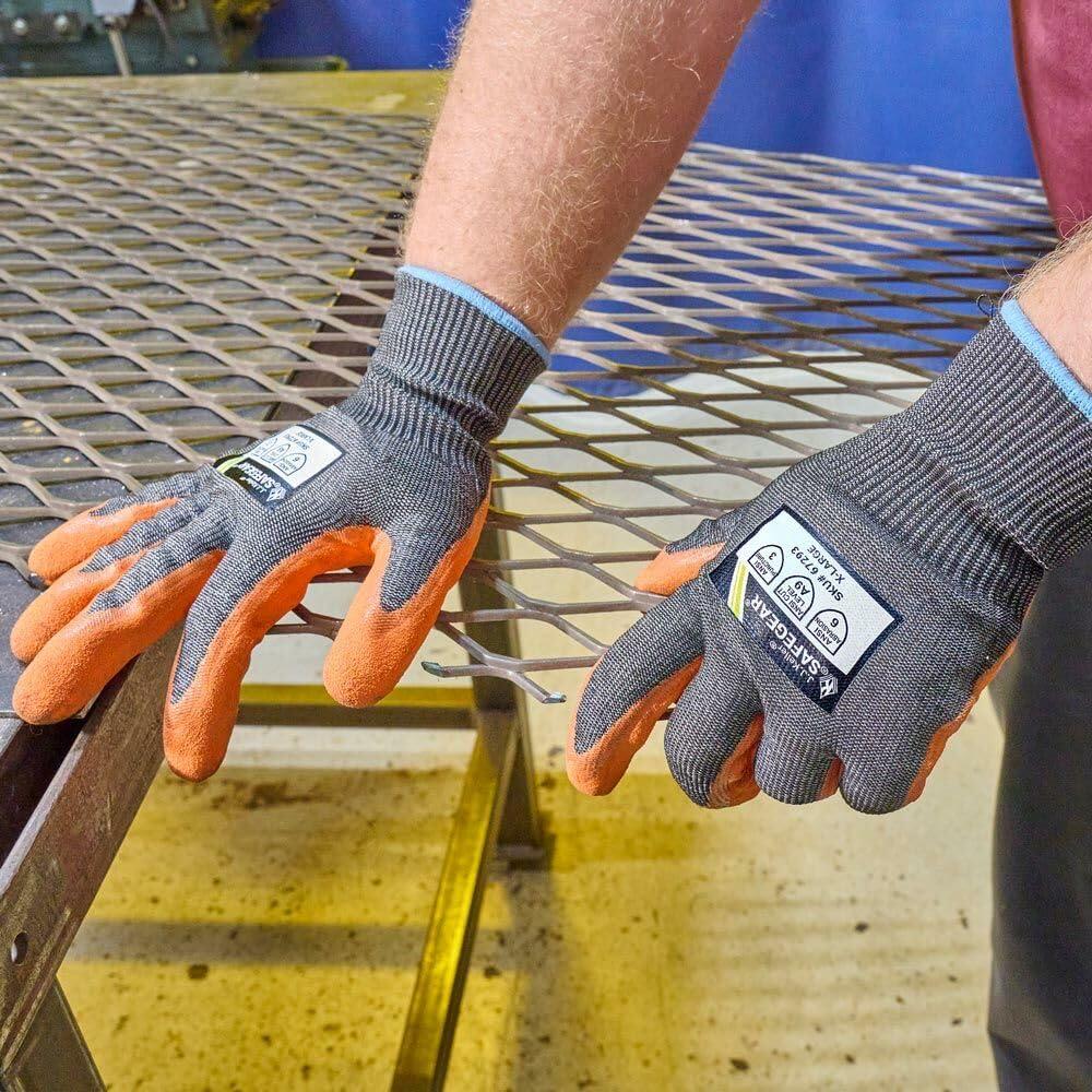 Guantes de Trabajo SAFEGEAR A9 Nitrilo Táctiles XX-Large