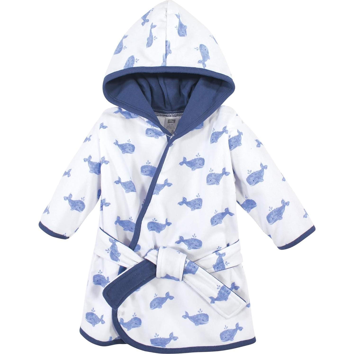 Bata de baño unisex para bebés Hudson Baby 0-9 meses