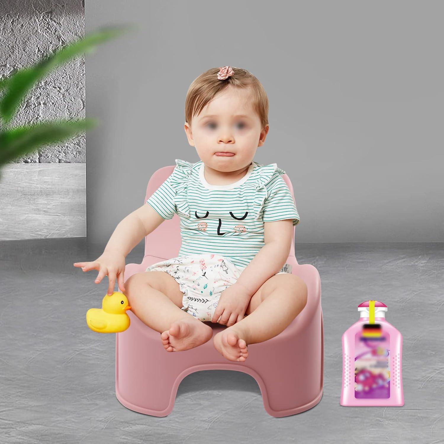 Silla de Champú Ajustable para Niños Rosa - 0 a 5 Años