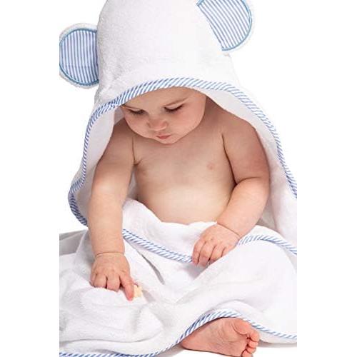 Juego de Toalla con Capucha y Paño de Lavado Fishers Finery Azul