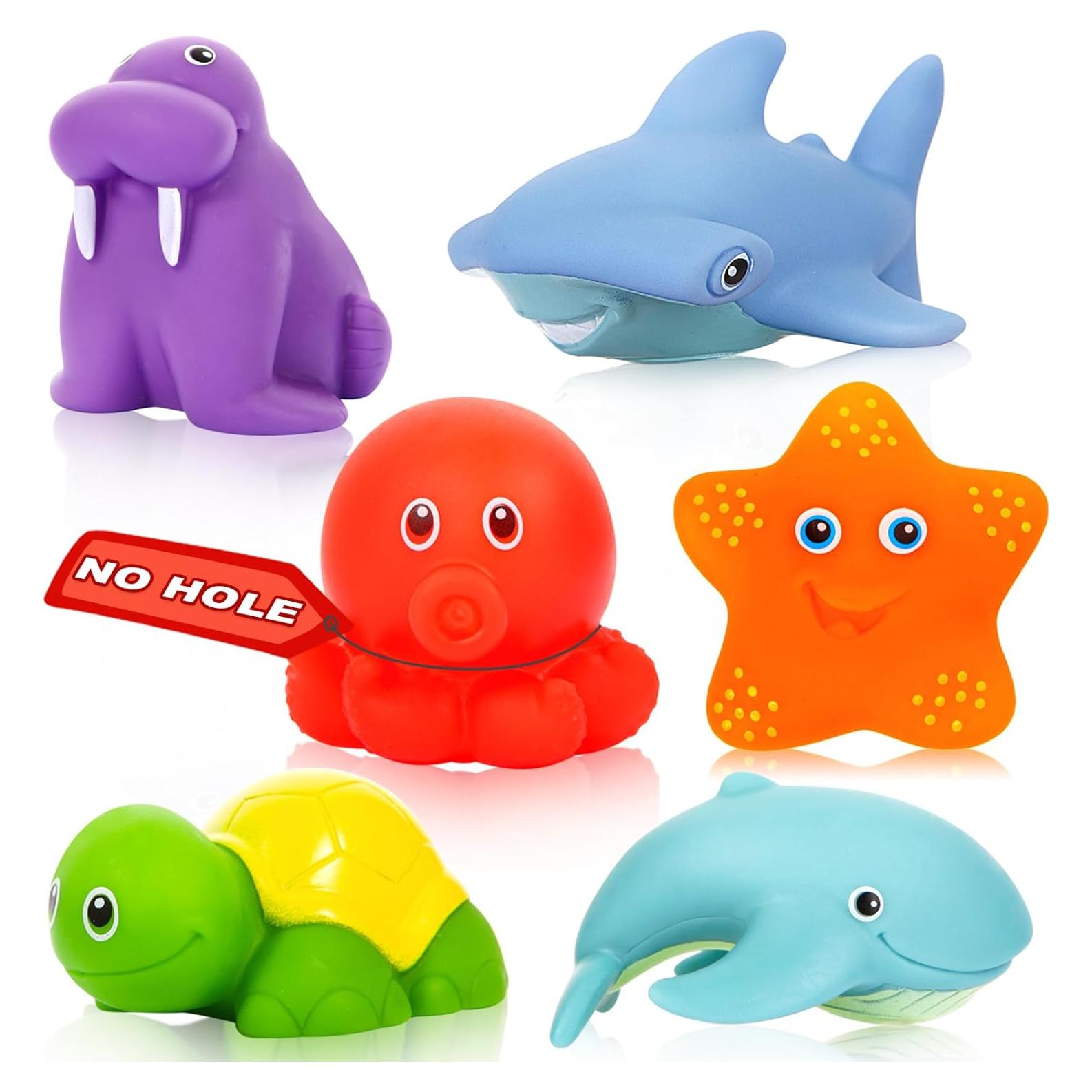 Juguetes de baño para bebés GZHFCMUS sin moho 6 piezas