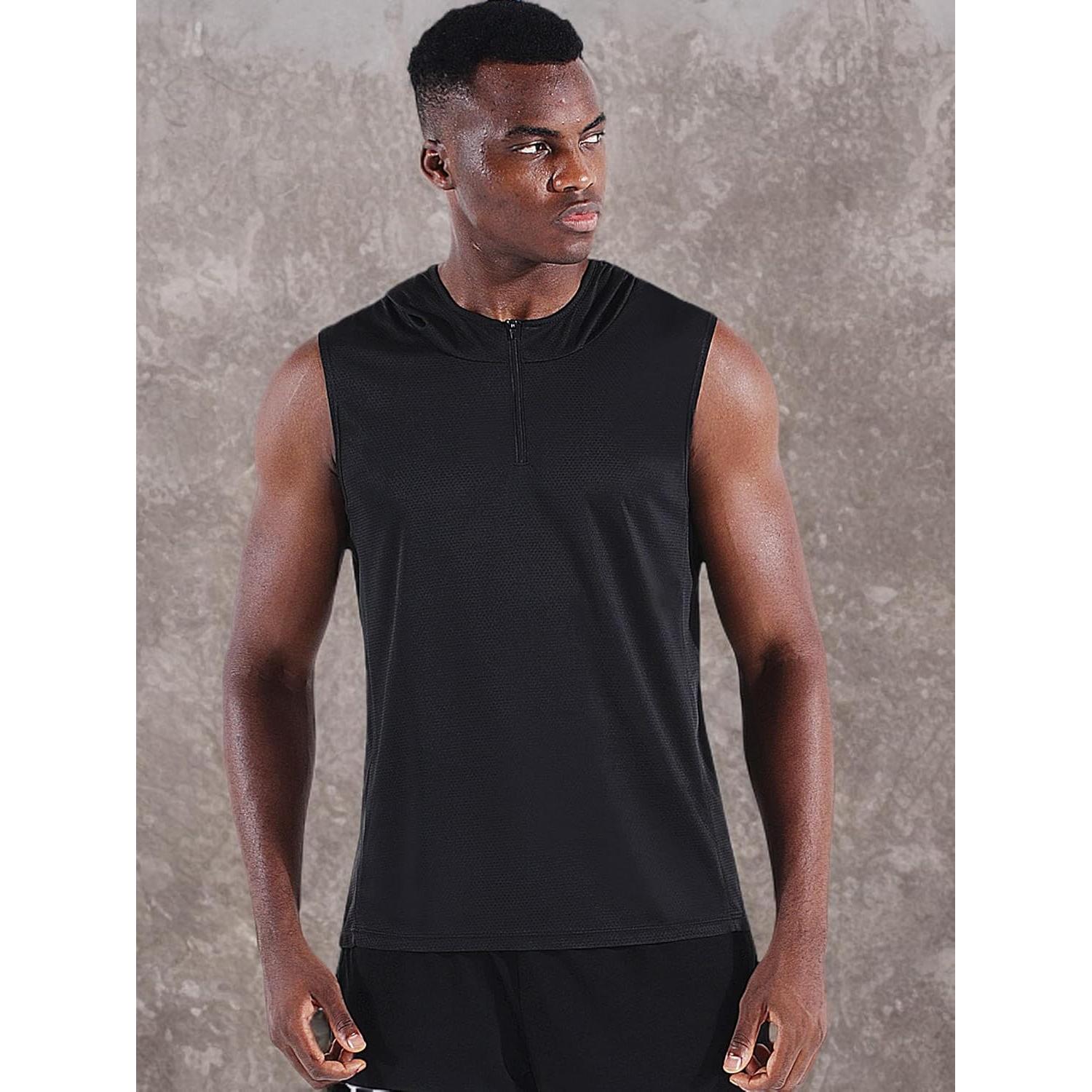 Camisetas sin mangas Neleus para hombres, paquete de 3