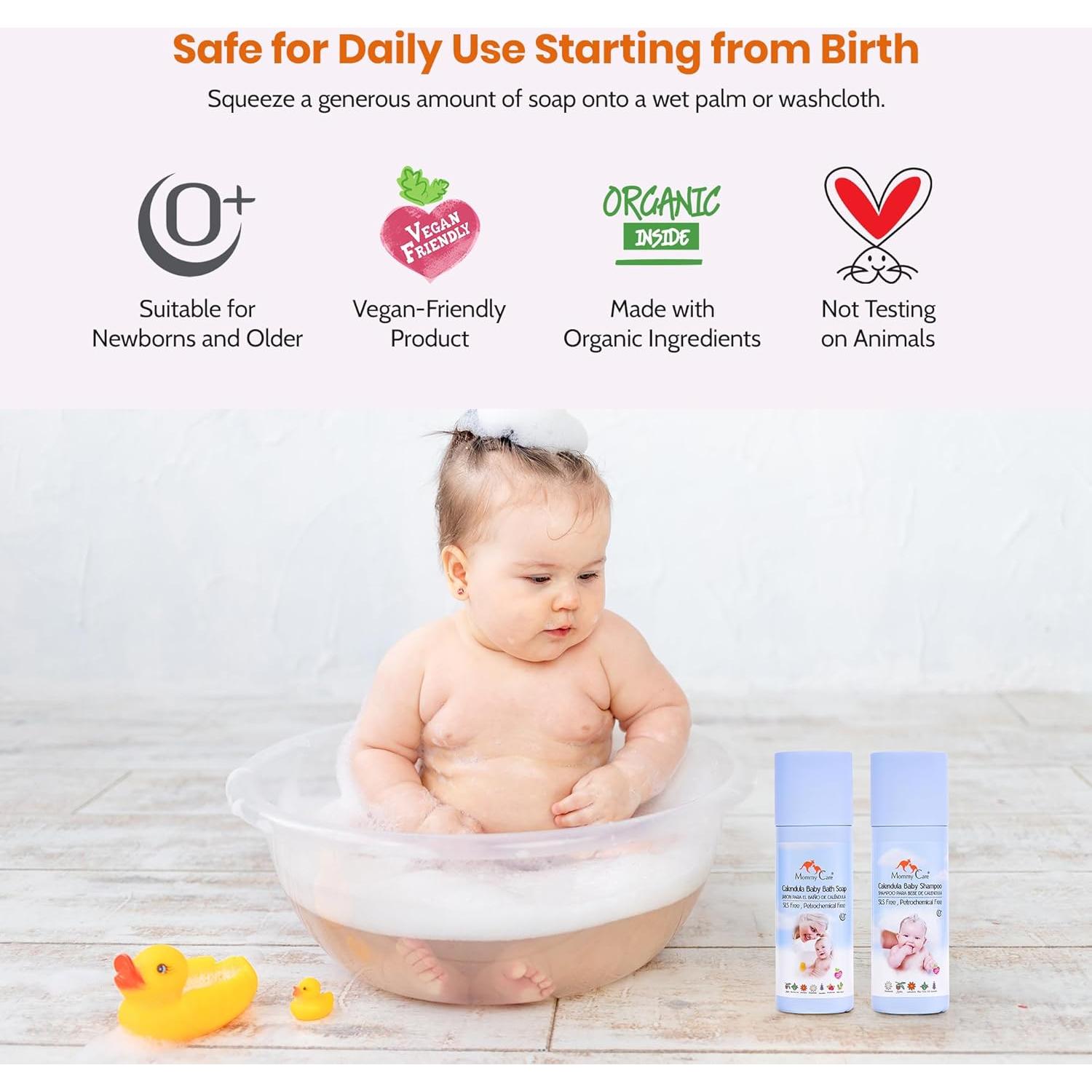 Jabón de Baño para Bebés Mommy Care 400ml - Suave con Calendula