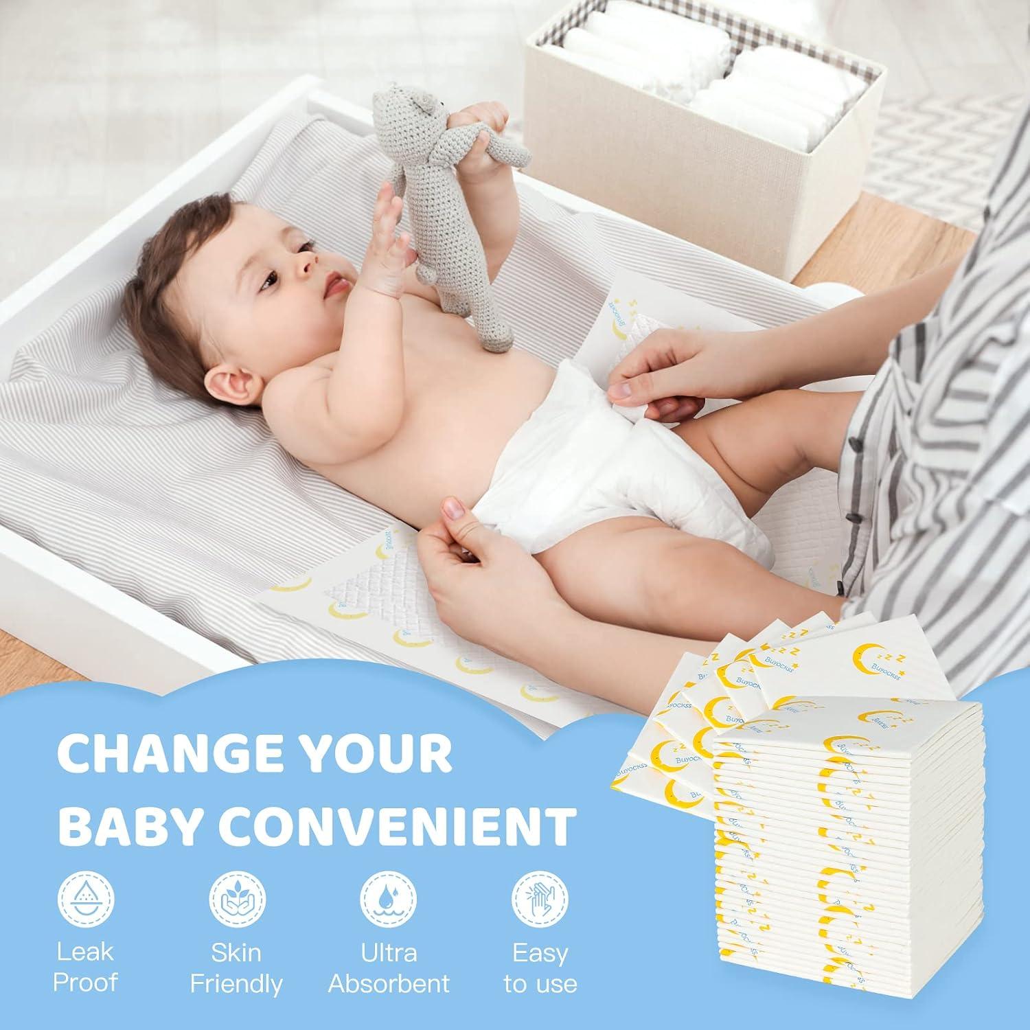 Almohadillas desechables para cambiar bebés Buyockss 100 unidades 33x46cm