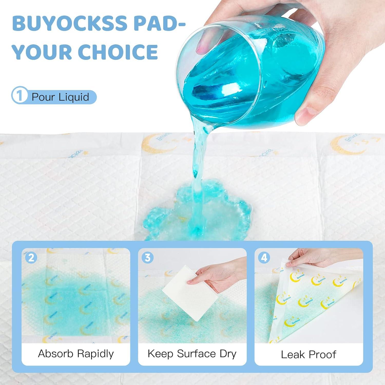 Almohadillas desechables para cambiar bebés Buyockss 100 unidades 33x46cm