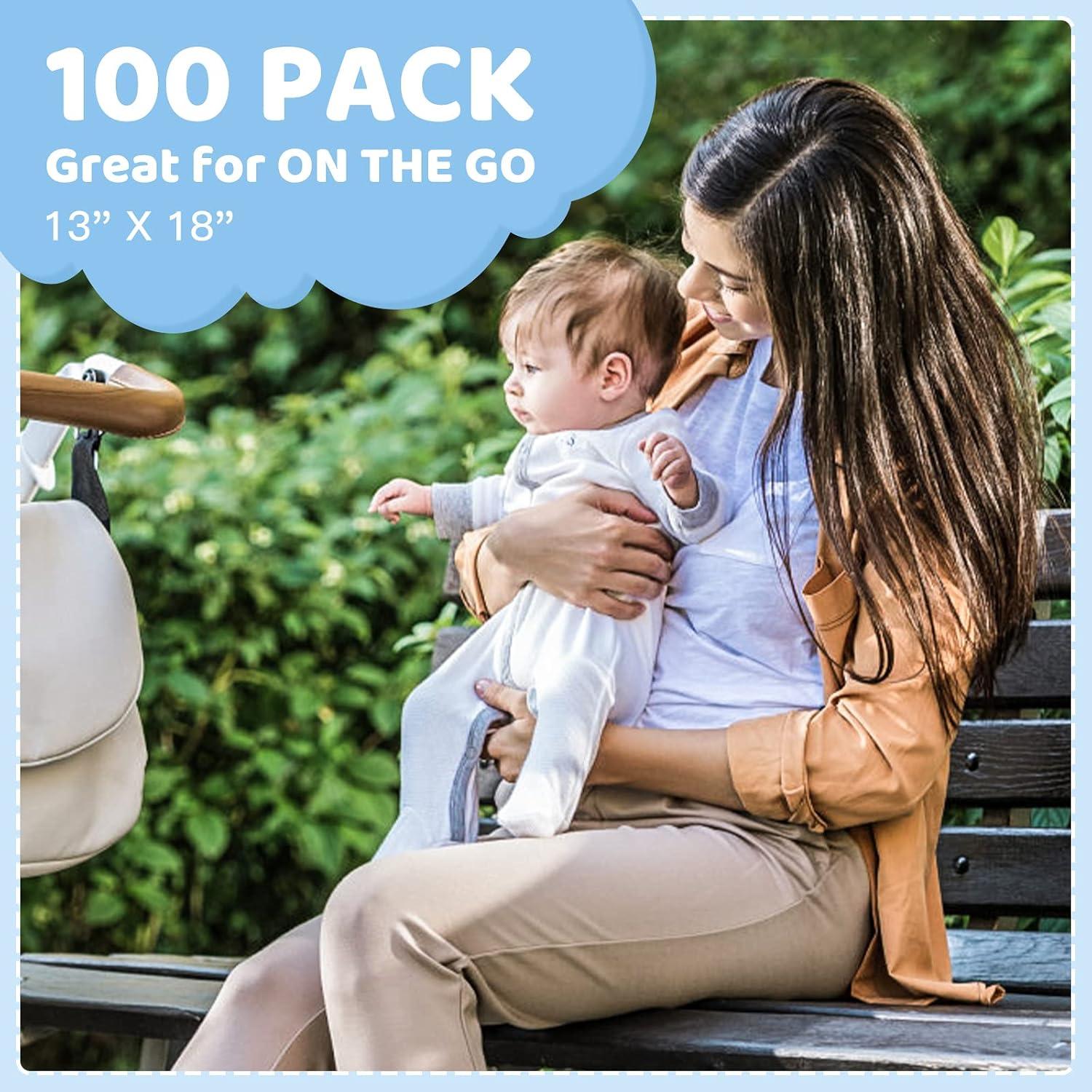 Almohadillas desechables para cambiar bebés Buyockss 100 unidades 33x46cm