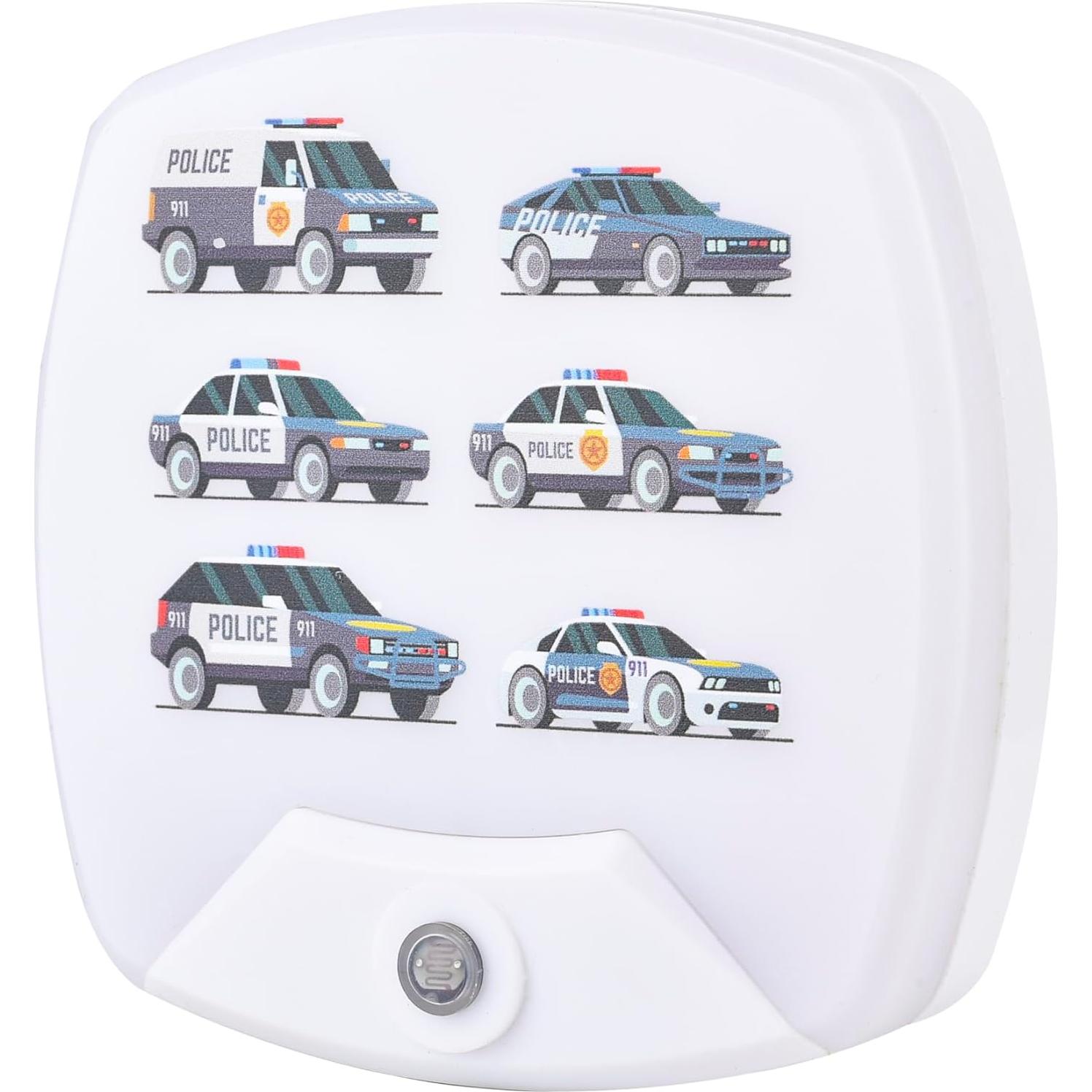 Luz Nocturna LED Omeet Coche de Dibujos Animados - 2 Unidades