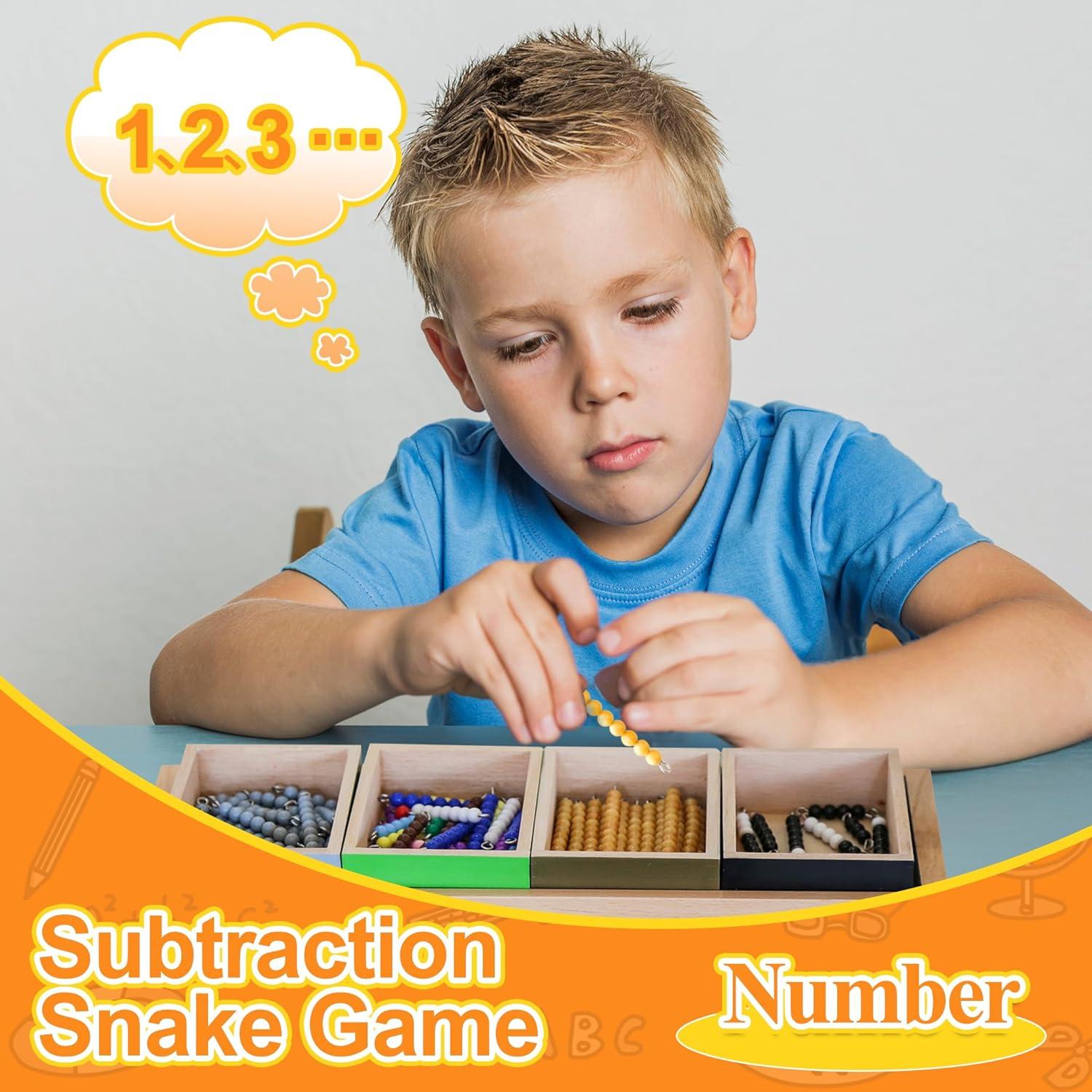 Juego de Snake de Sustracción Montessori Outlet 3-6 Años