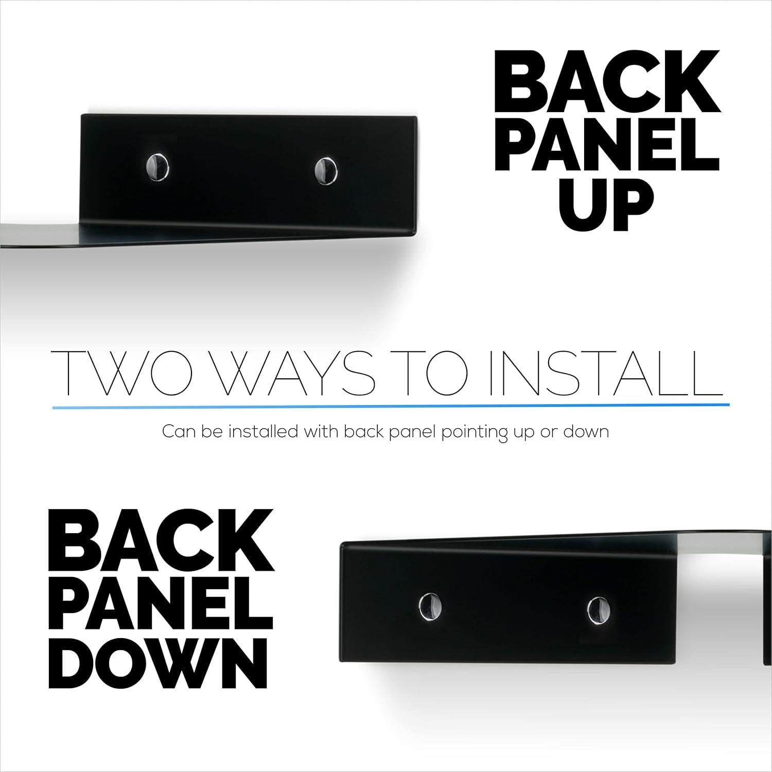 Estante de esquina de metal Brainwavz 20.32 cm negro