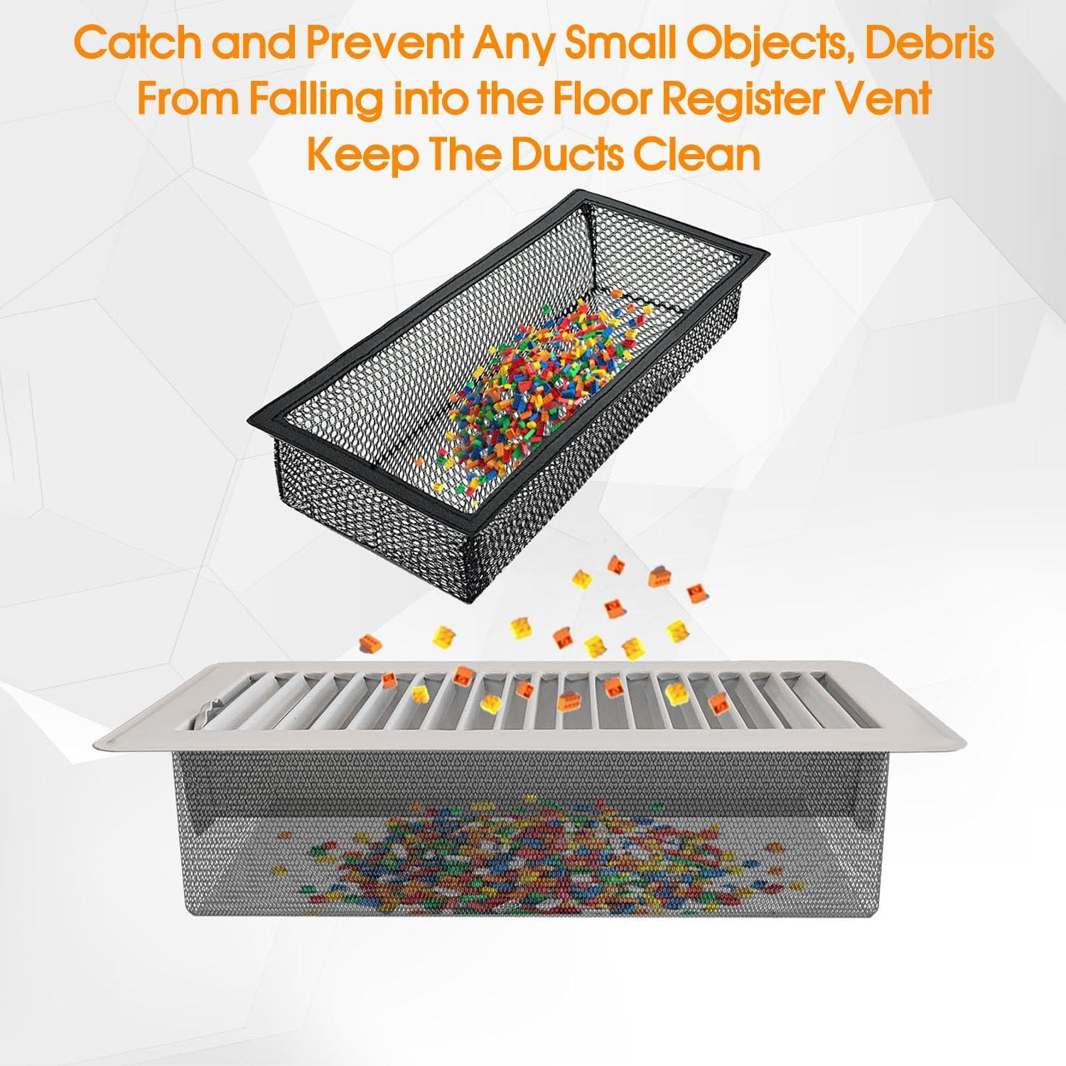 Filtro de Malla para Registro de Piso MODOSON 10.16x25.4 cm 4 Pzas