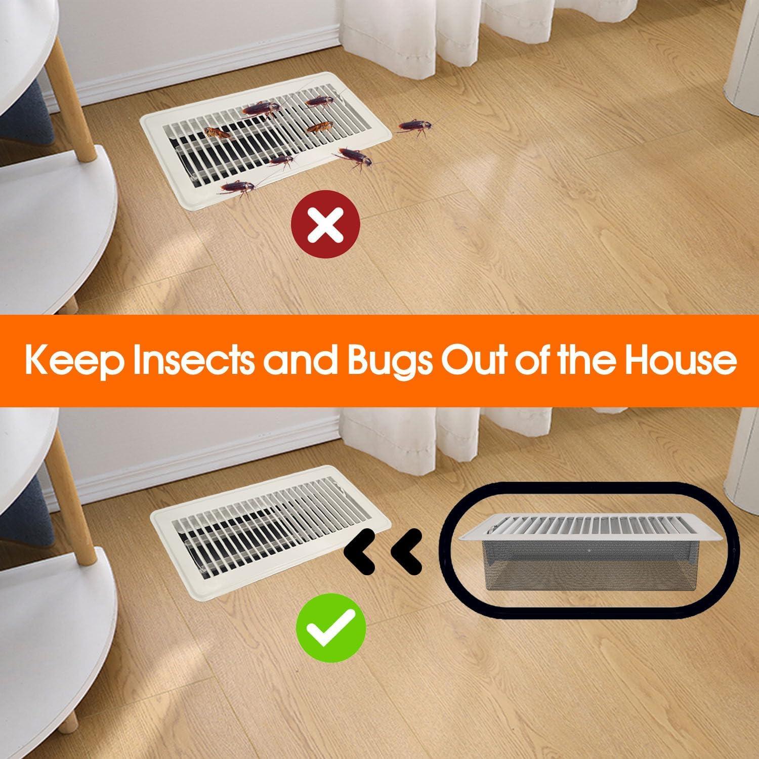 Filtro de Malla para Registro de Piso MODOSON 10.16x25.4 cm 4 Pzas