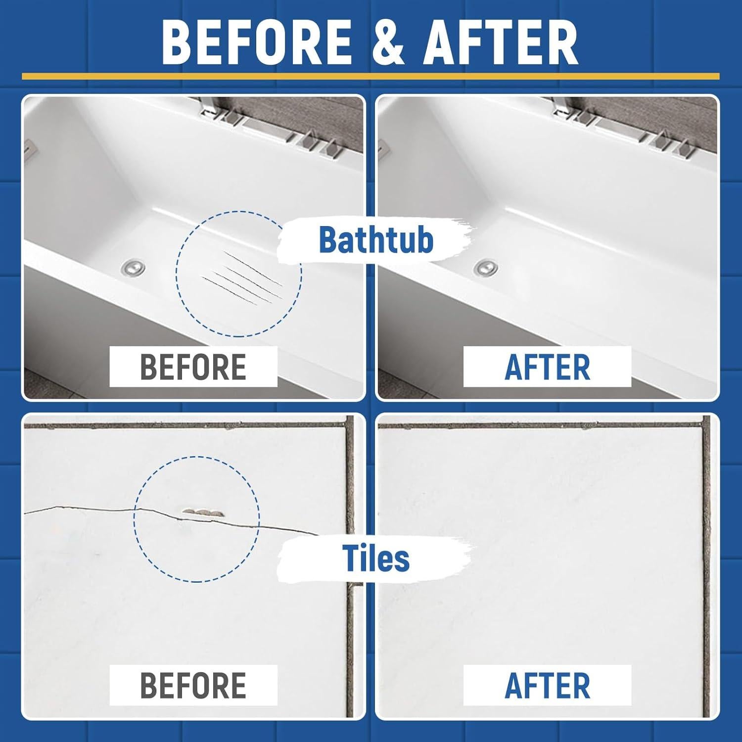 Kit de pintura blanca SENVEN para retoques de baño 3x45ml