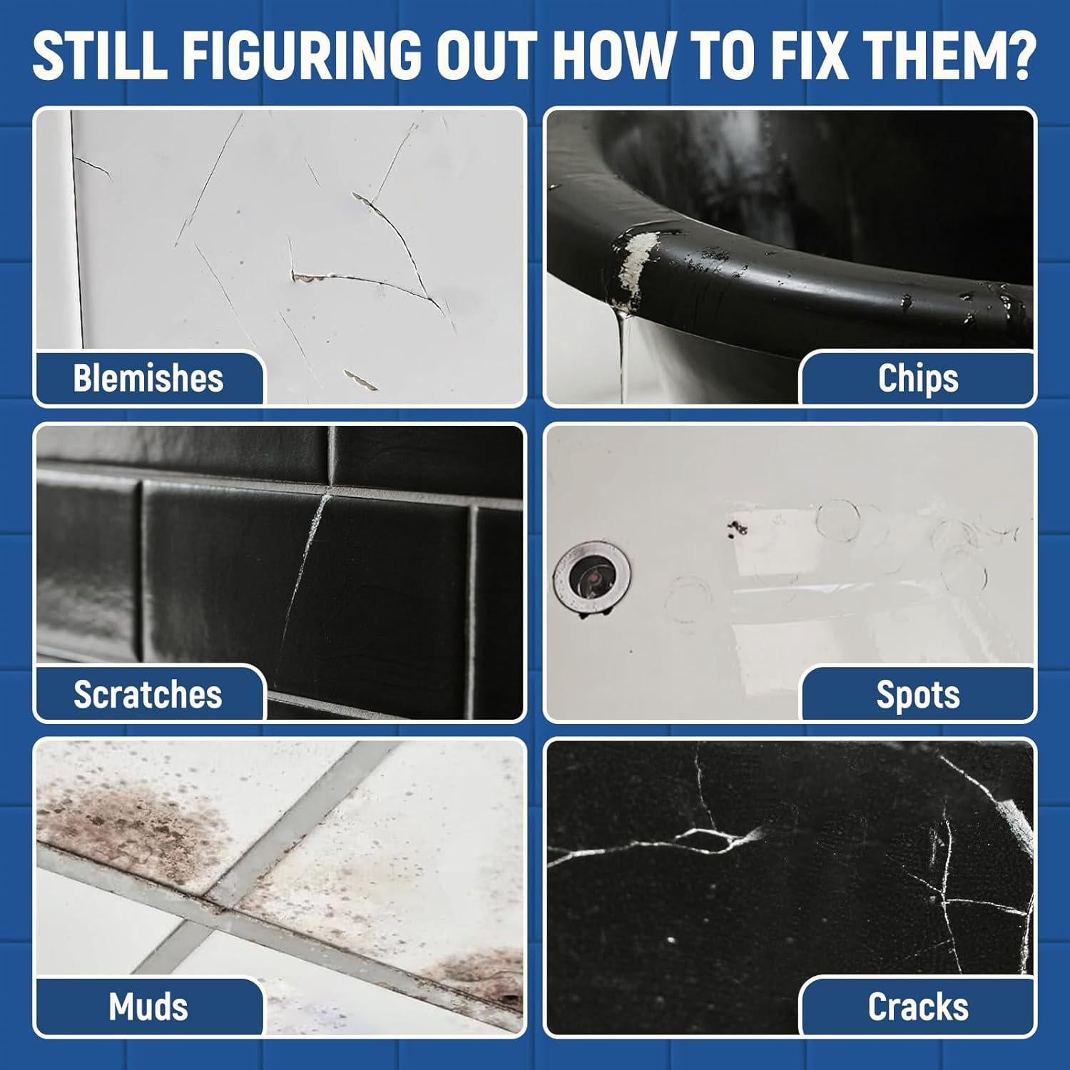 Kit de pintura blanca SENVEN para retoques de baño 3x45ml