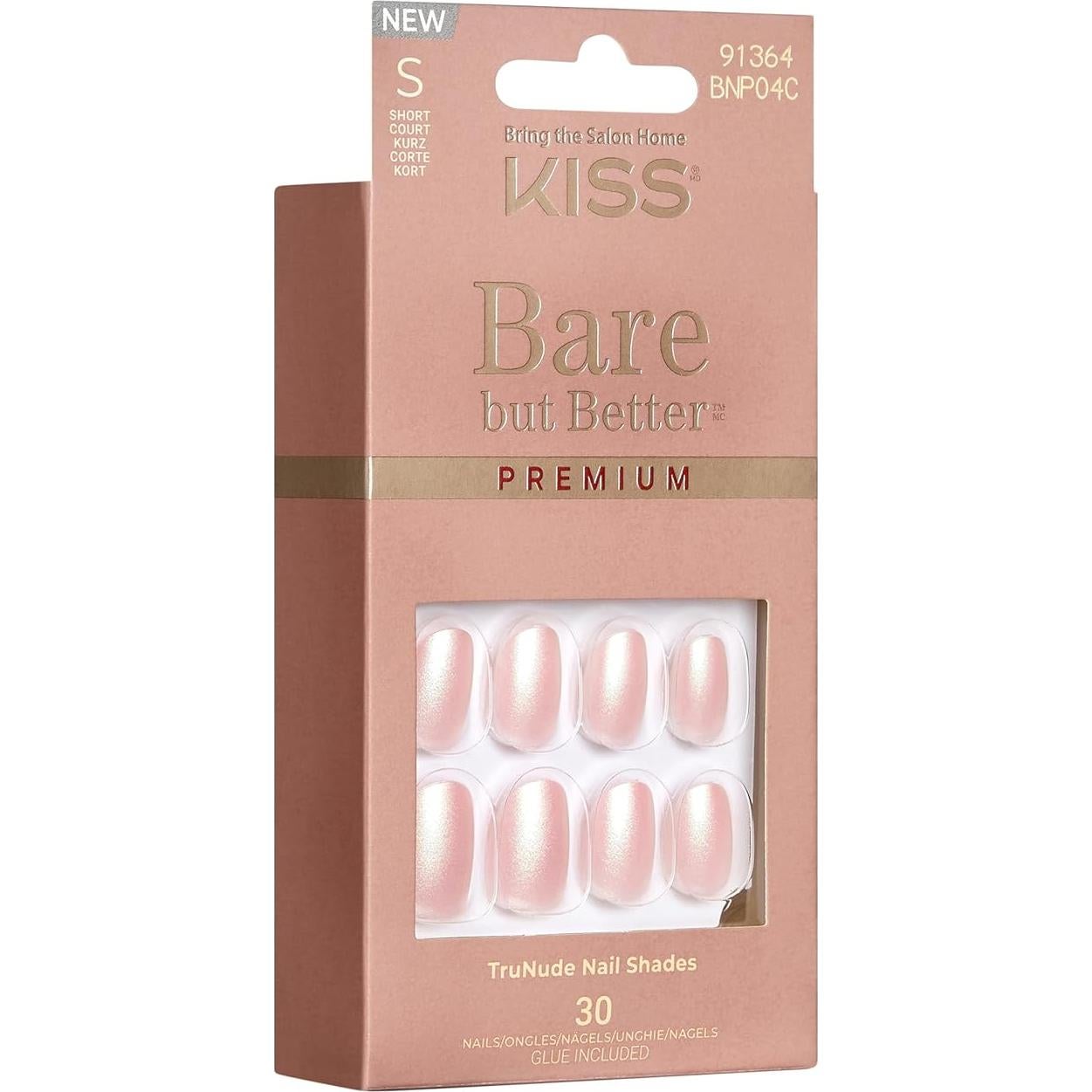 Uñas Postizas KISS imPRESS Francesas Neutro Claro 30 Uñas