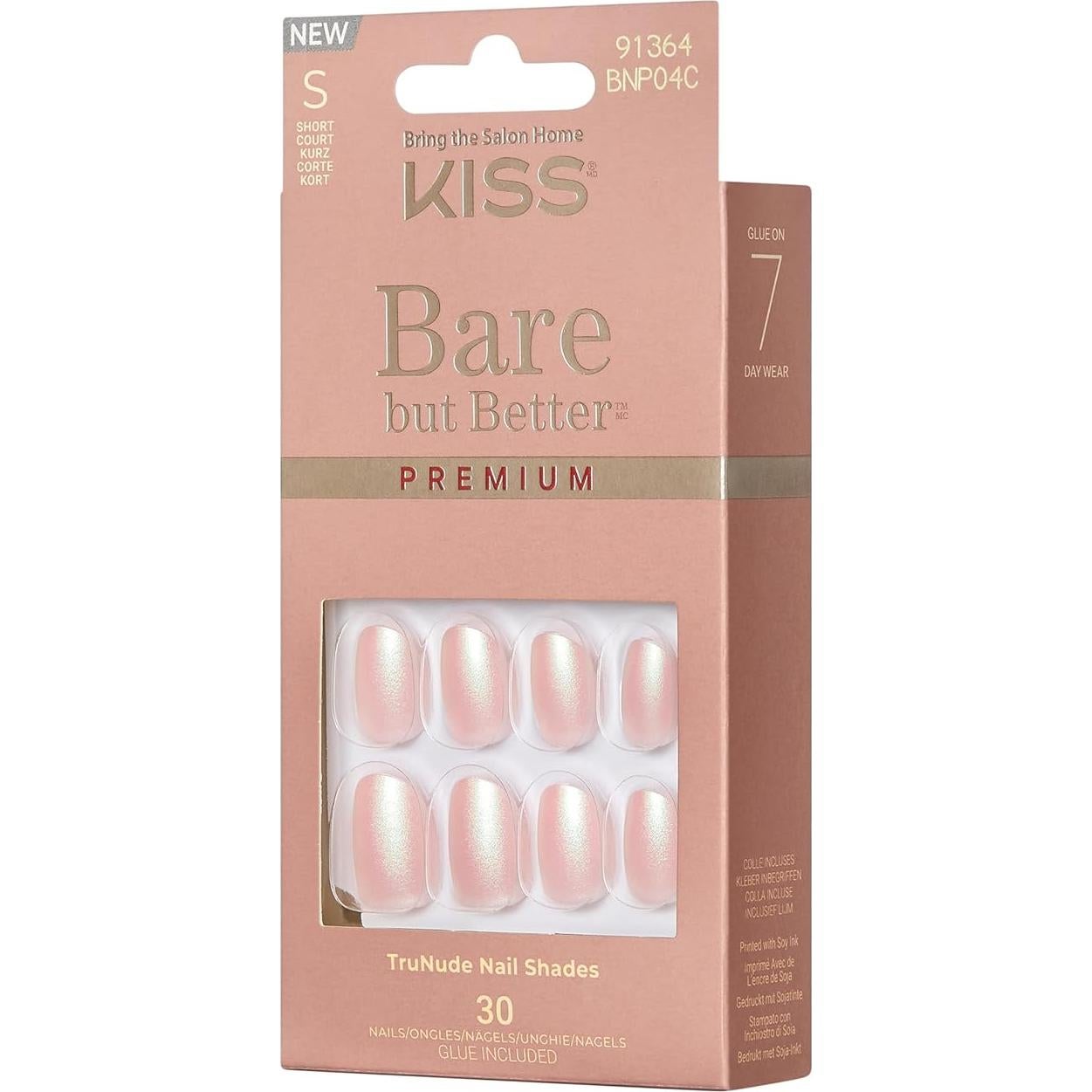 Uñas Postizas KISS imPRESS Francesas Neutro Claro 30 Uñas