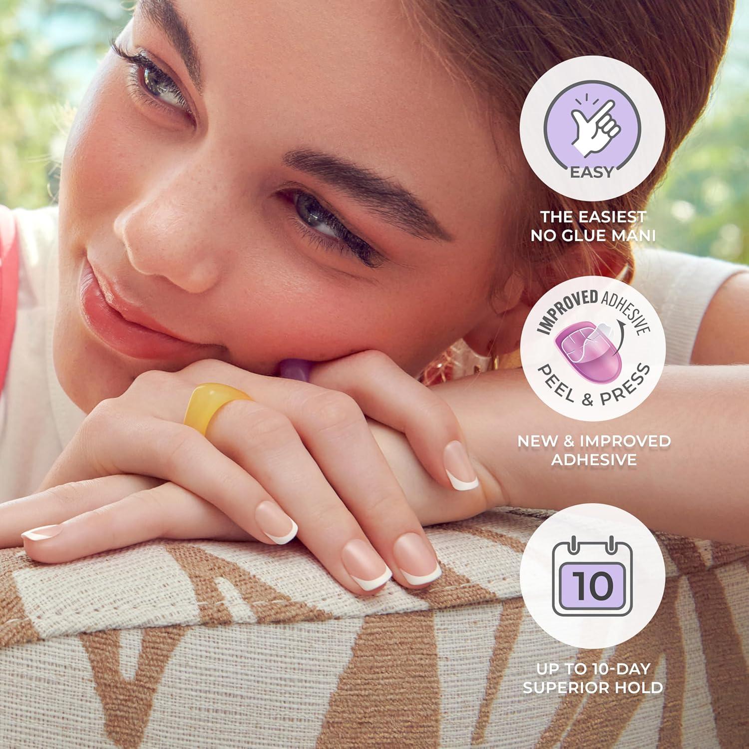 Uñas Postizas KISS imPRESS Francesas Neutro Claro 30 Uñas