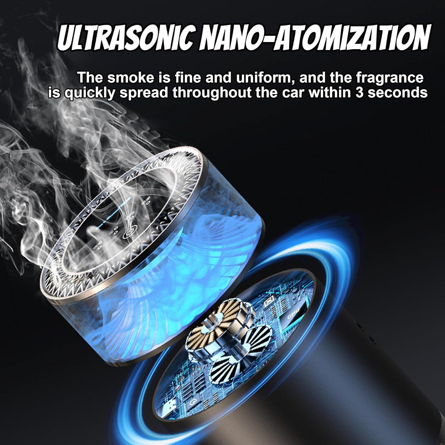 Difusor de Ambientador de Aire para Auto TAGYSH Negro Inteligente