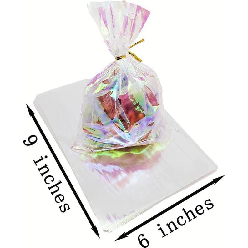 Bolsas de Celofán Iridiscentes CC Zona de Maravillas 50 Pcs 15x22 cm