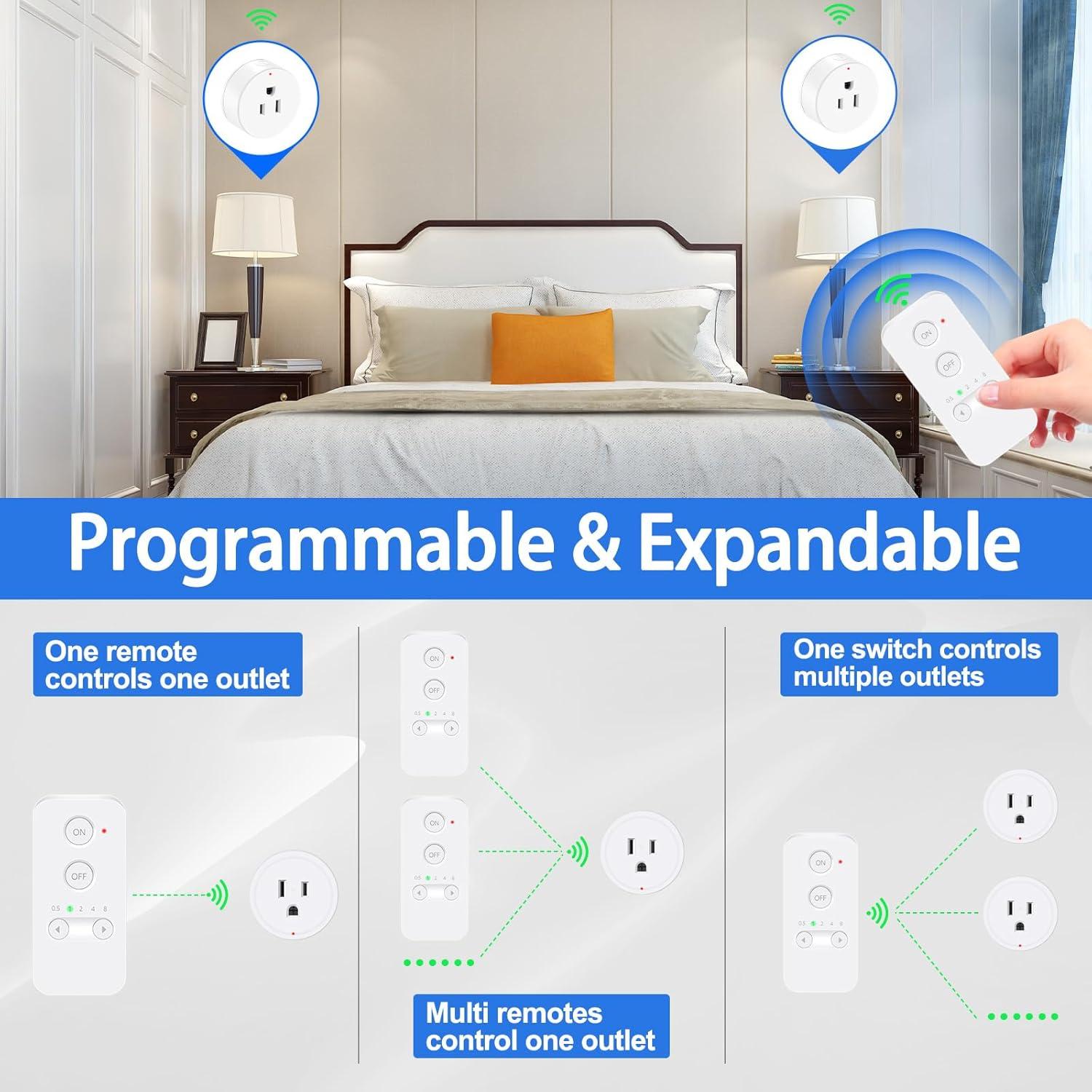 Enchufe de Control Remoto Greencycle 15A 1500W Temporizador