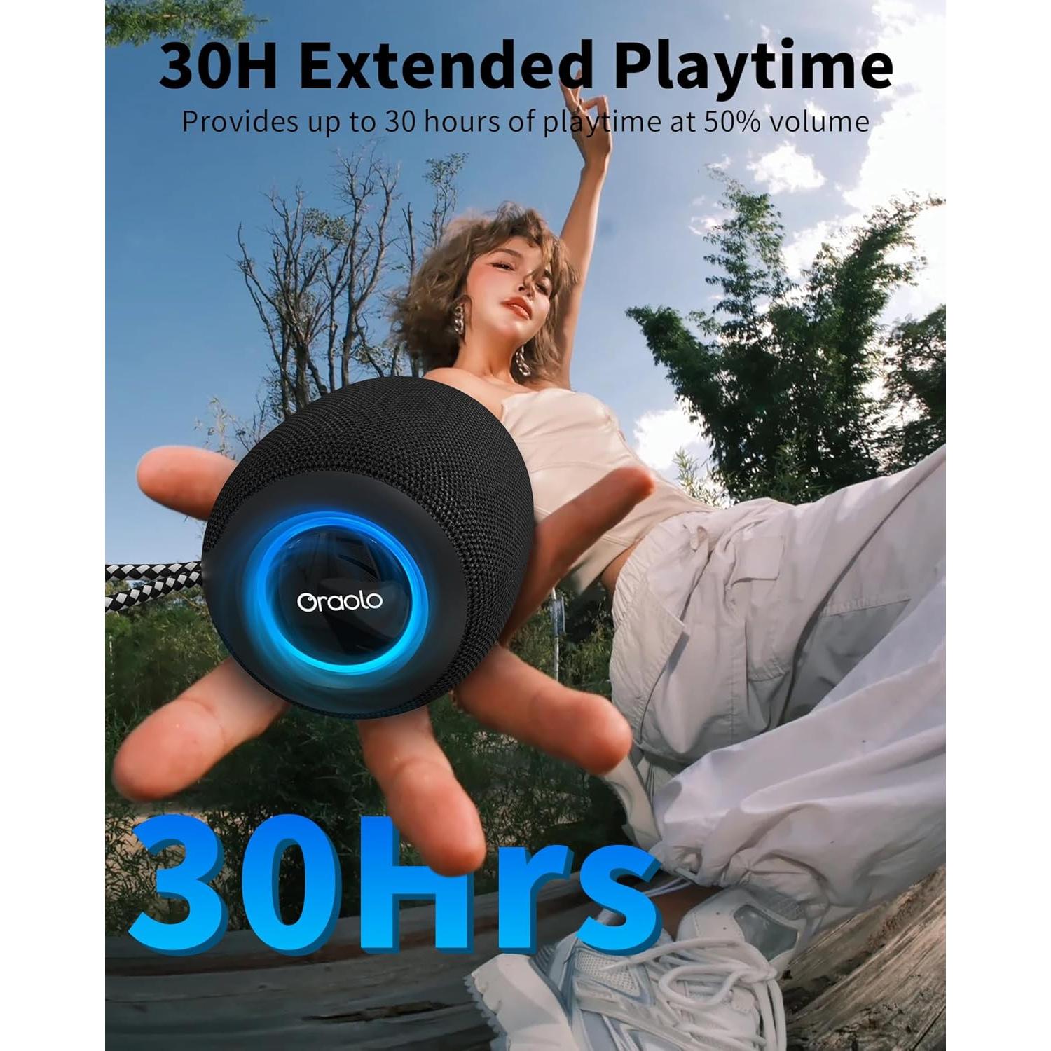 Altavoz Bluetooth Oraolo BS01 Portátil Impermeable 15W 30H