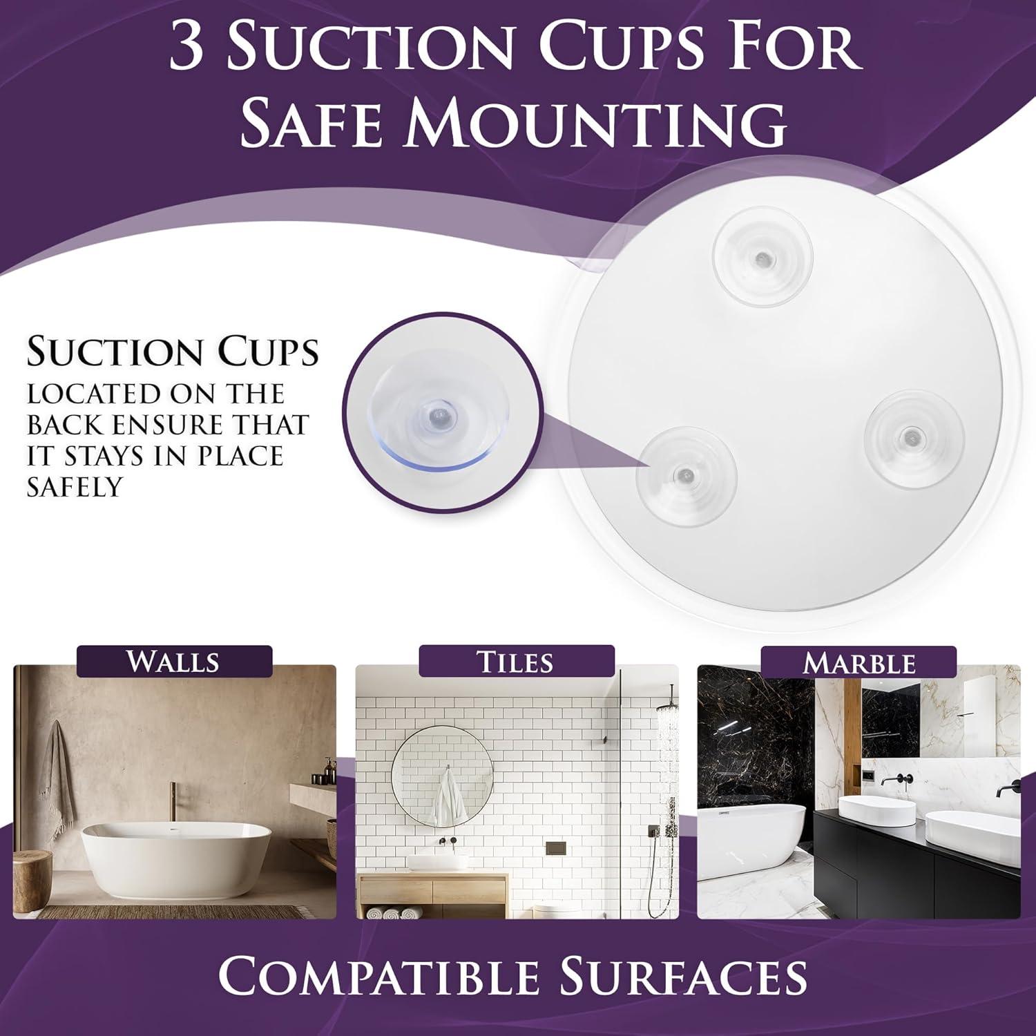 Juego de Espejos Aumentadores 20X y 7X Mirrorvana - Vidrio