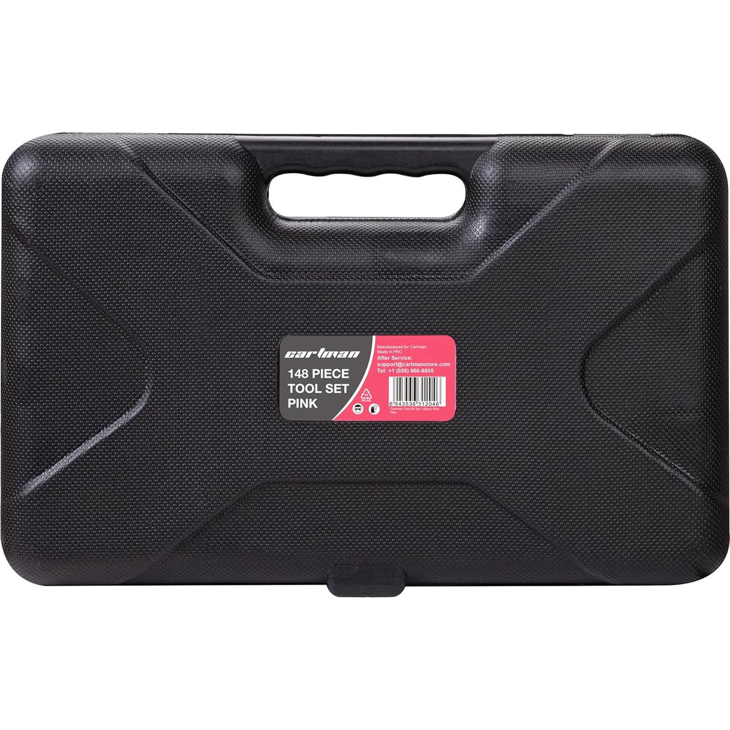 Juego de Herramientas Cartman 148 Piezas con Caja Rosa