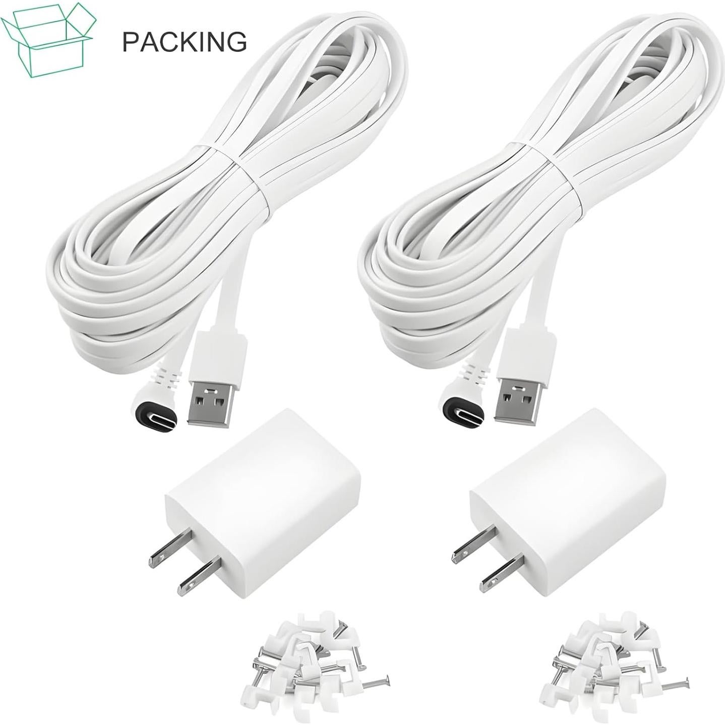 Cable de Carga 9m para Cámara Arlo Essential 2da Generación - 2 Pack