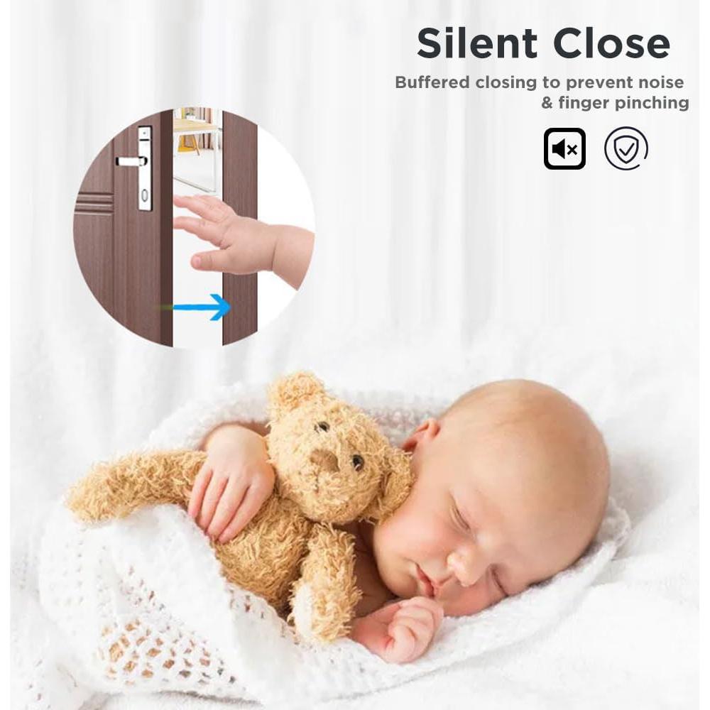 Cierre de puerta automático Augenweide 0-45kg ajustable plata