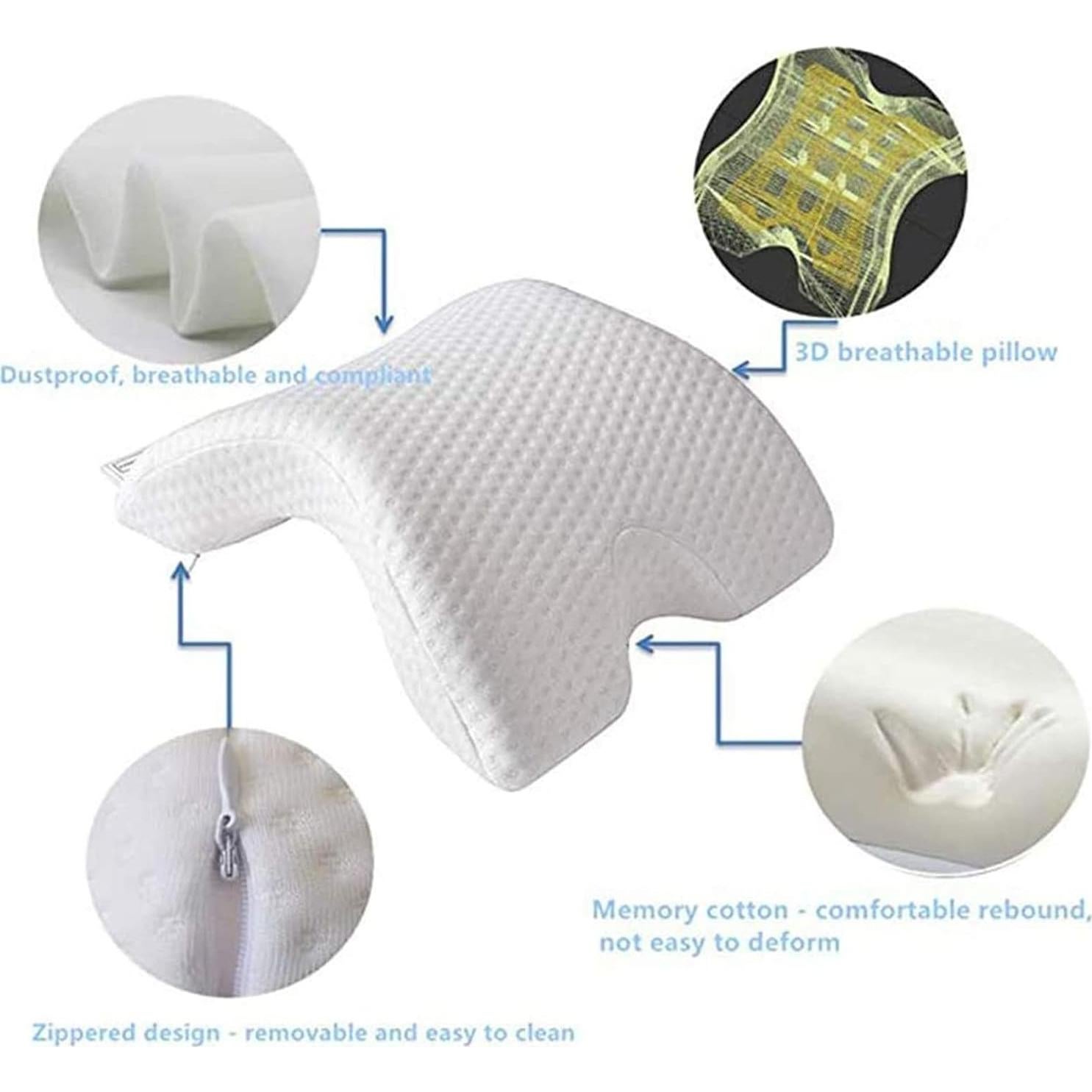 Almohada de Espuma con Memoria Sleetide con Agujero para Brazo