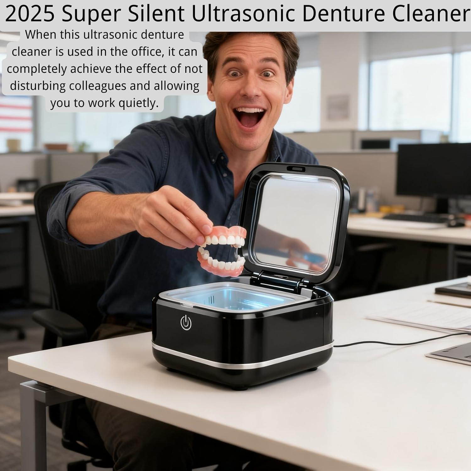 Limpiador Ultrasónico HAUSBELL Negro para Dientes y Retenedores