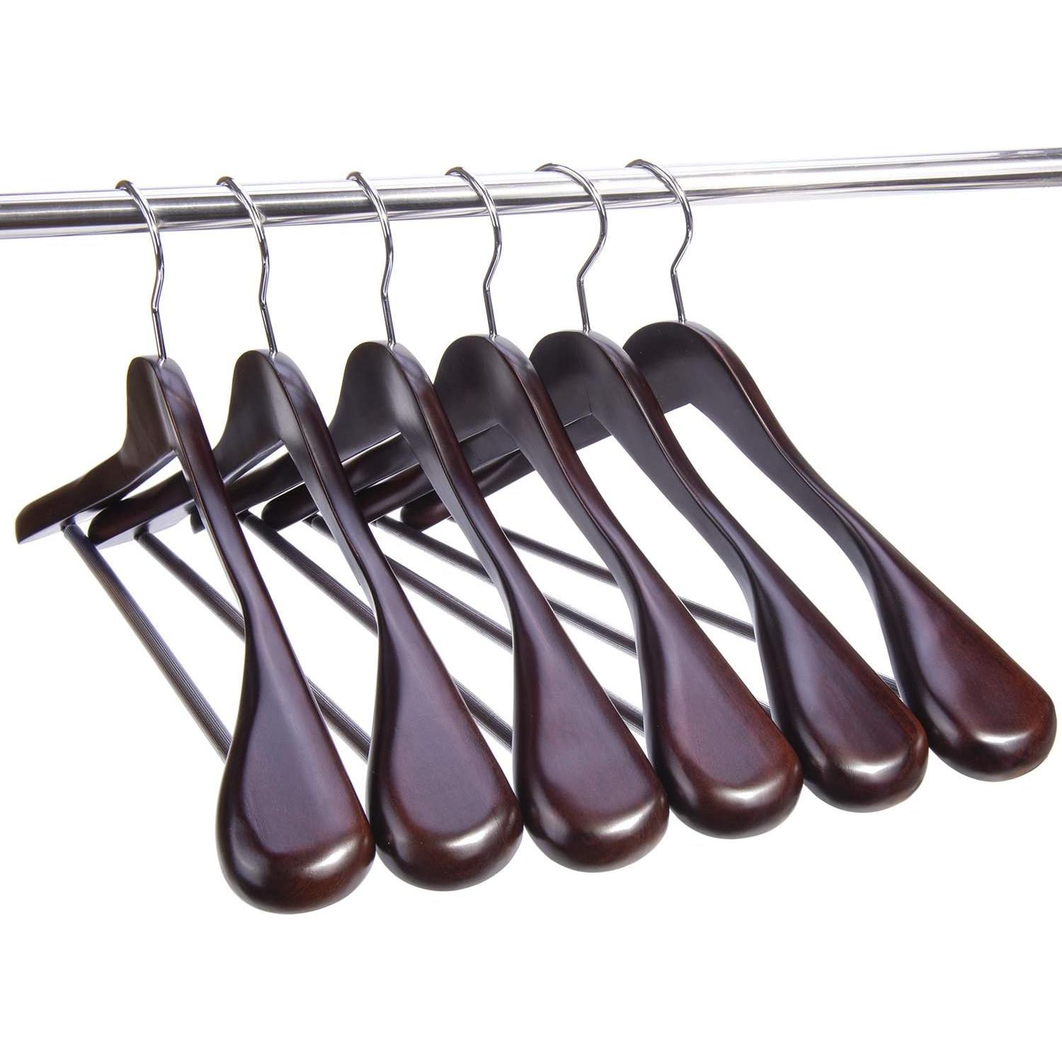 Perchas de abrigo de madera Nature Smile 40.64 cm antideslizantes