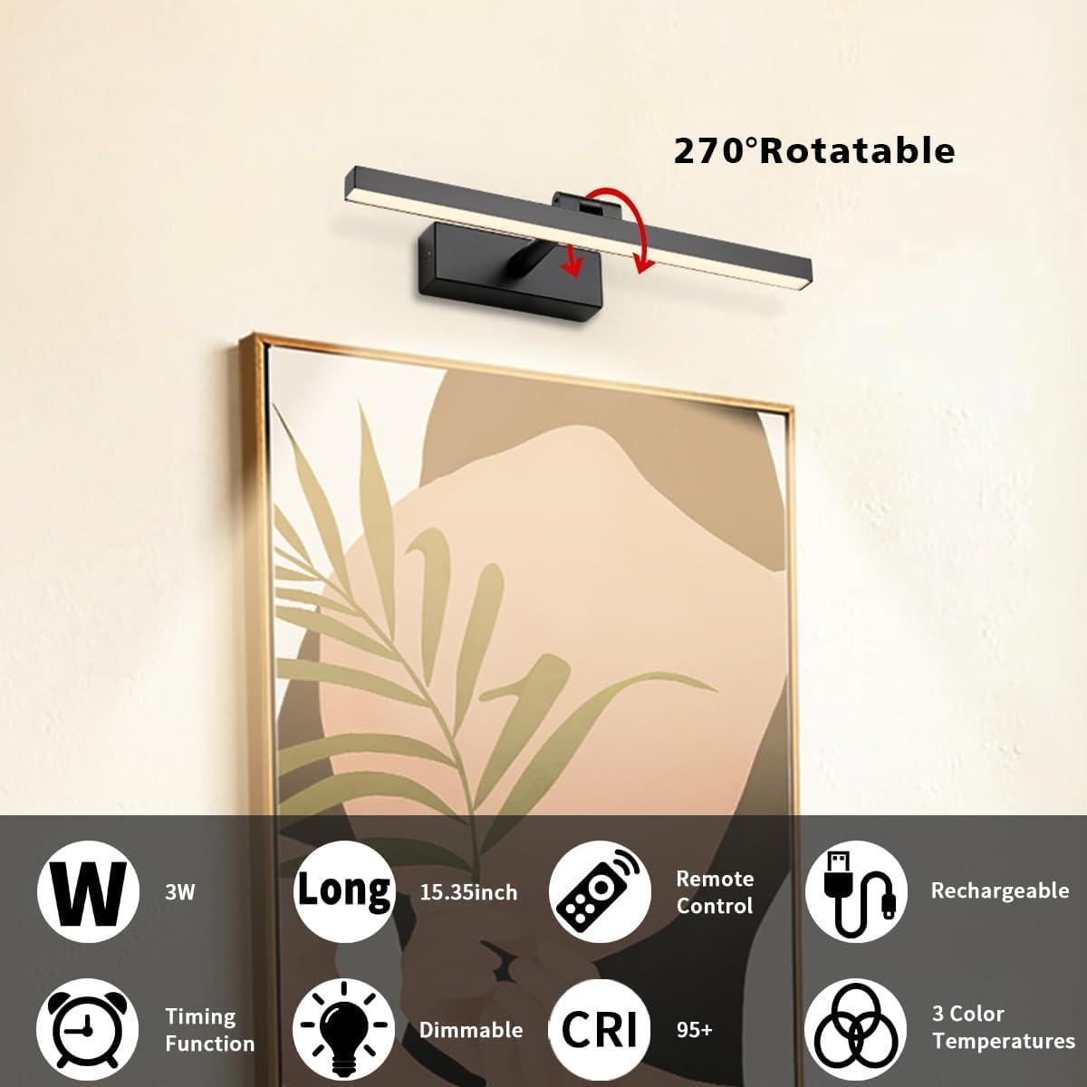 Luz de Imagen Inalámbrica Joosenhouse 39.05 cm Recargable