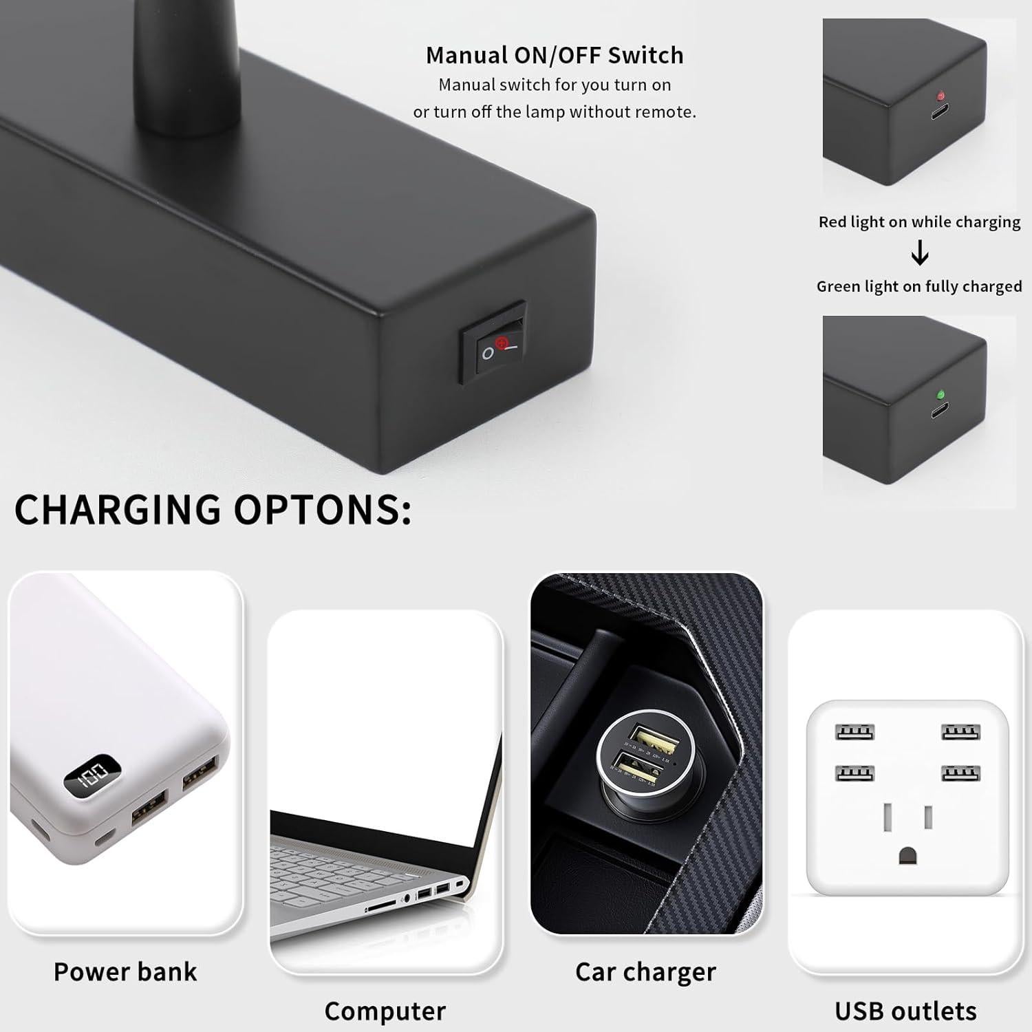 Luz de Imagen Inalámbrica Joosenhouse 39.05 cm Recargable