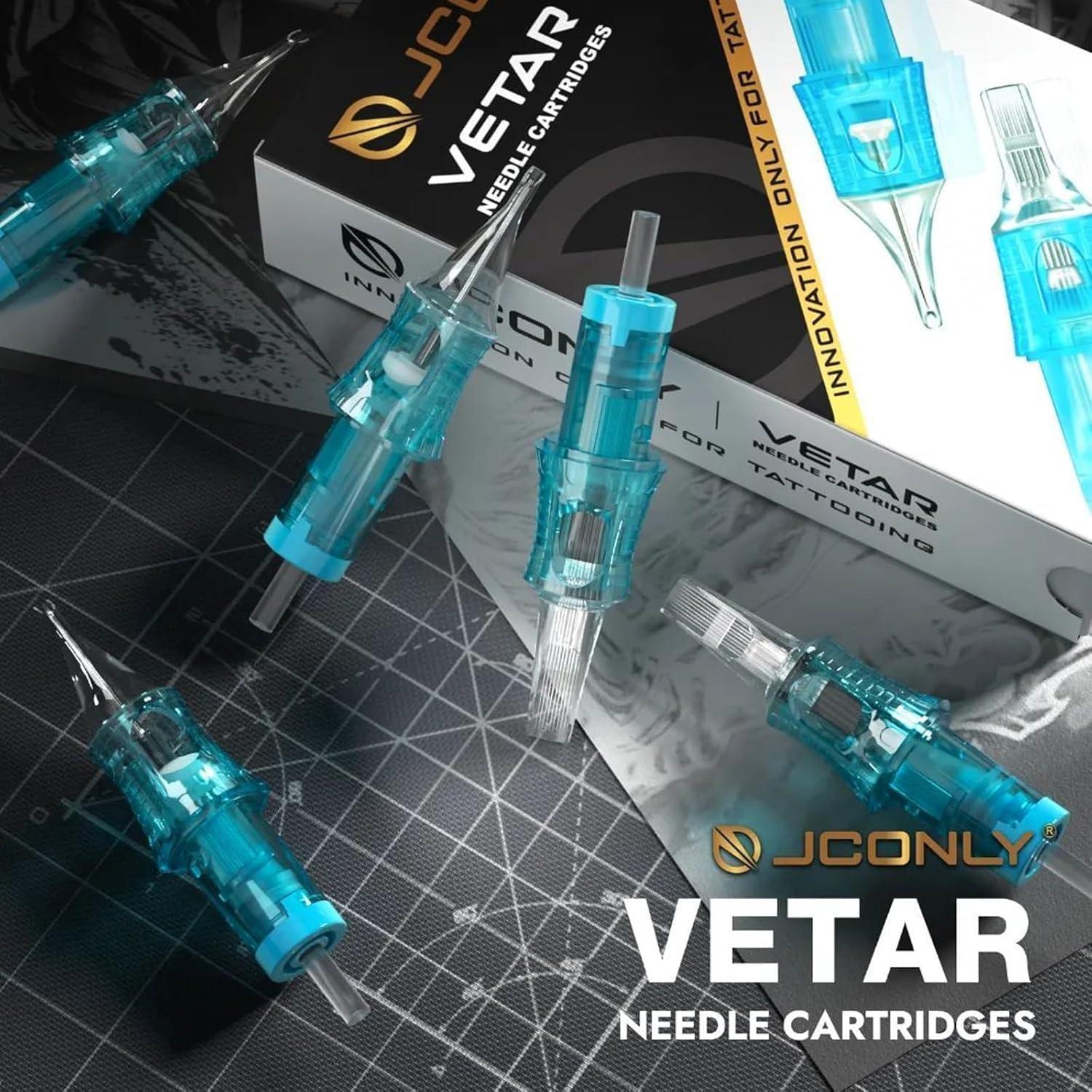 Agujas de Cartucho Vetar Tattoo Jconly - Paquete de 20 Piezas