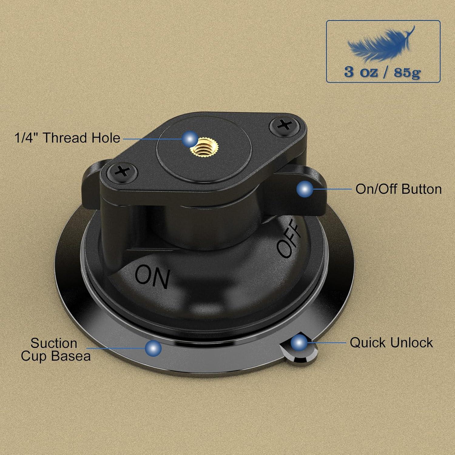 Soporte de Ventosa Minifocus S1016 para Parabrisas 85mm