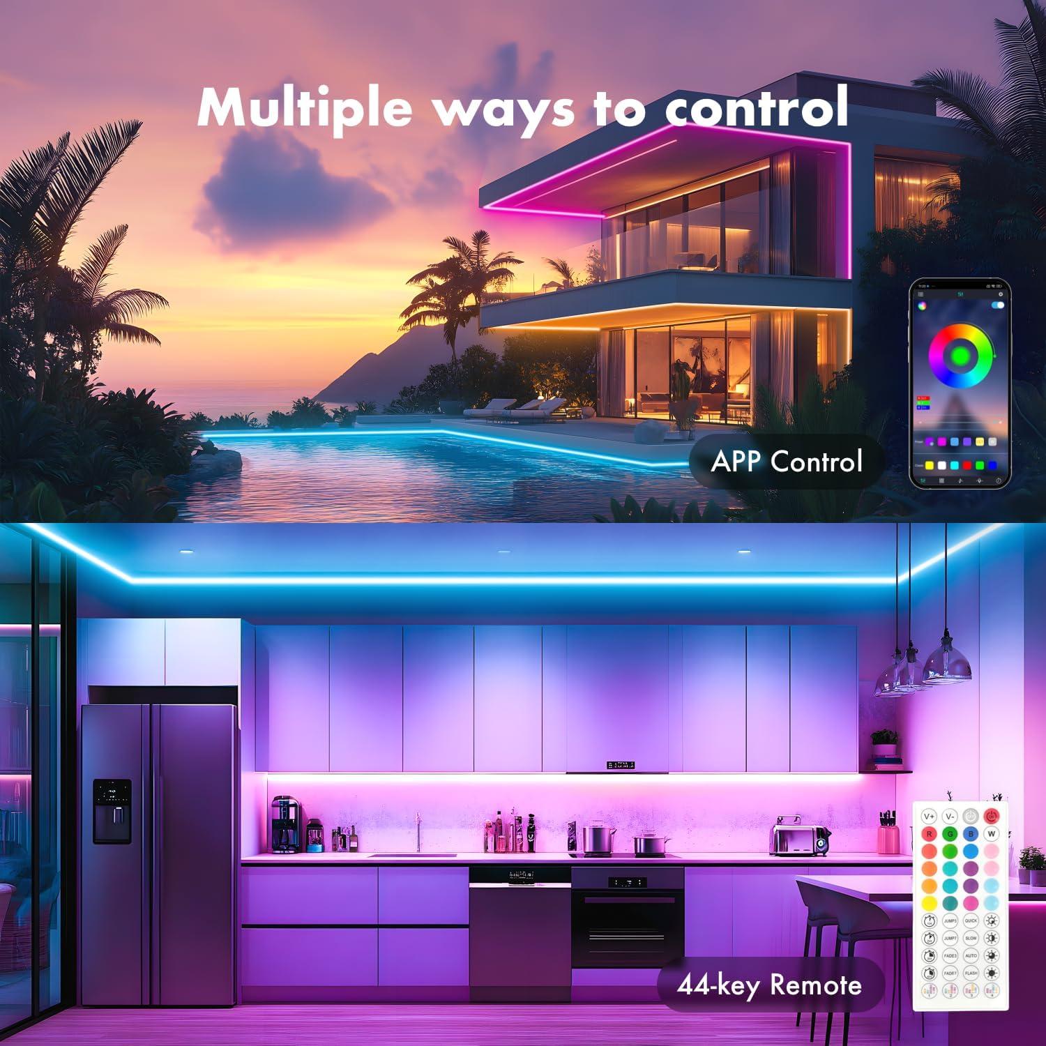 Luces de Cuerda LED Neón RGB JIAMEI 6.1M Control Remoto