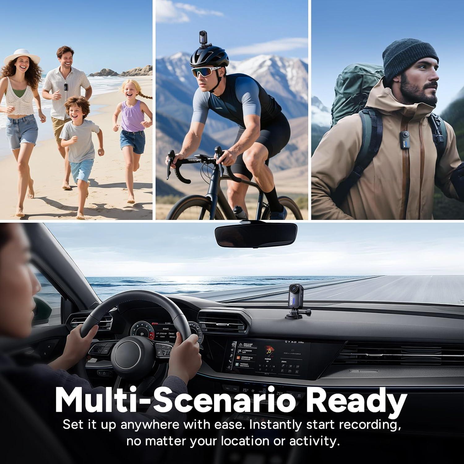 Cámara de Acción SJCAM C110 4K Impermeable Magnética