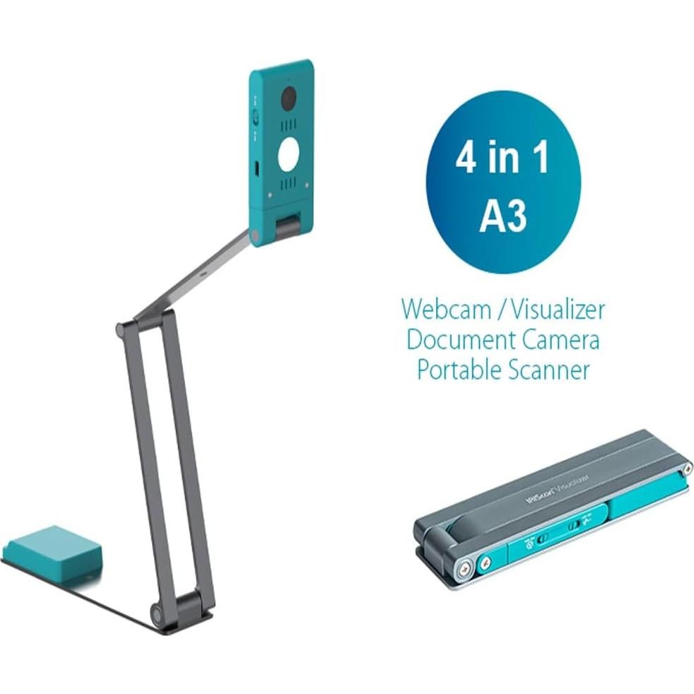 Cámara IRIScan 4K-13MP Visualizador y Escáner A3 Portátil