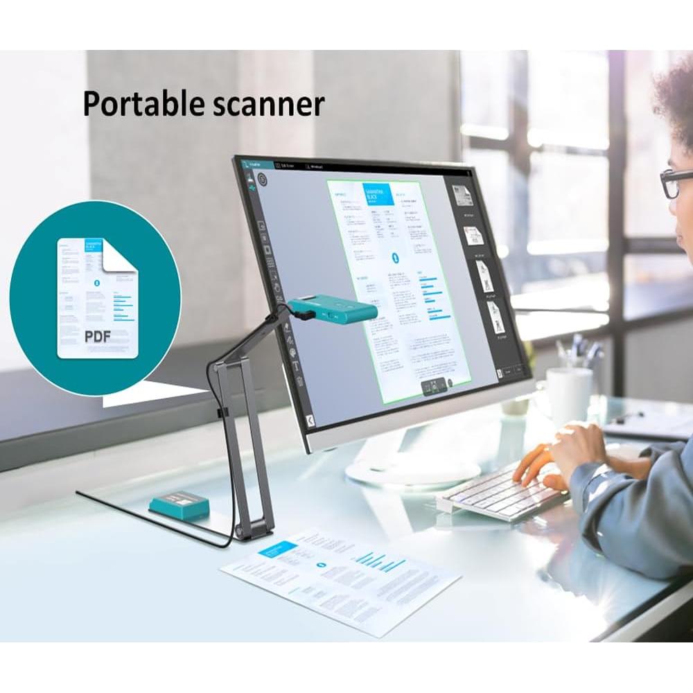 Cámara IRIScan 4K-13MP Visualizador y Escáner A3 Portátil