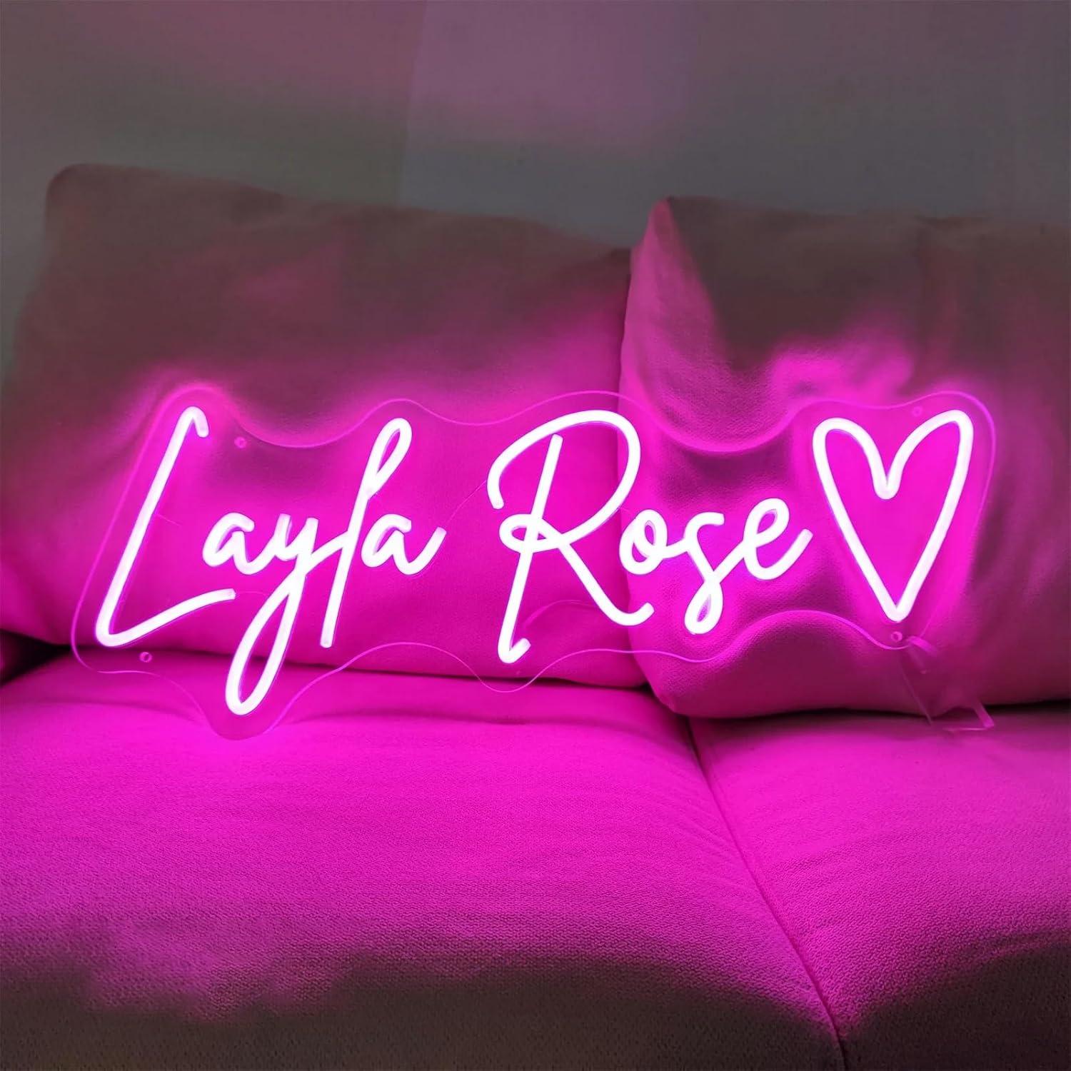 Letrero de Neón Personalizado LED Raniya 76.2x18.3 cm