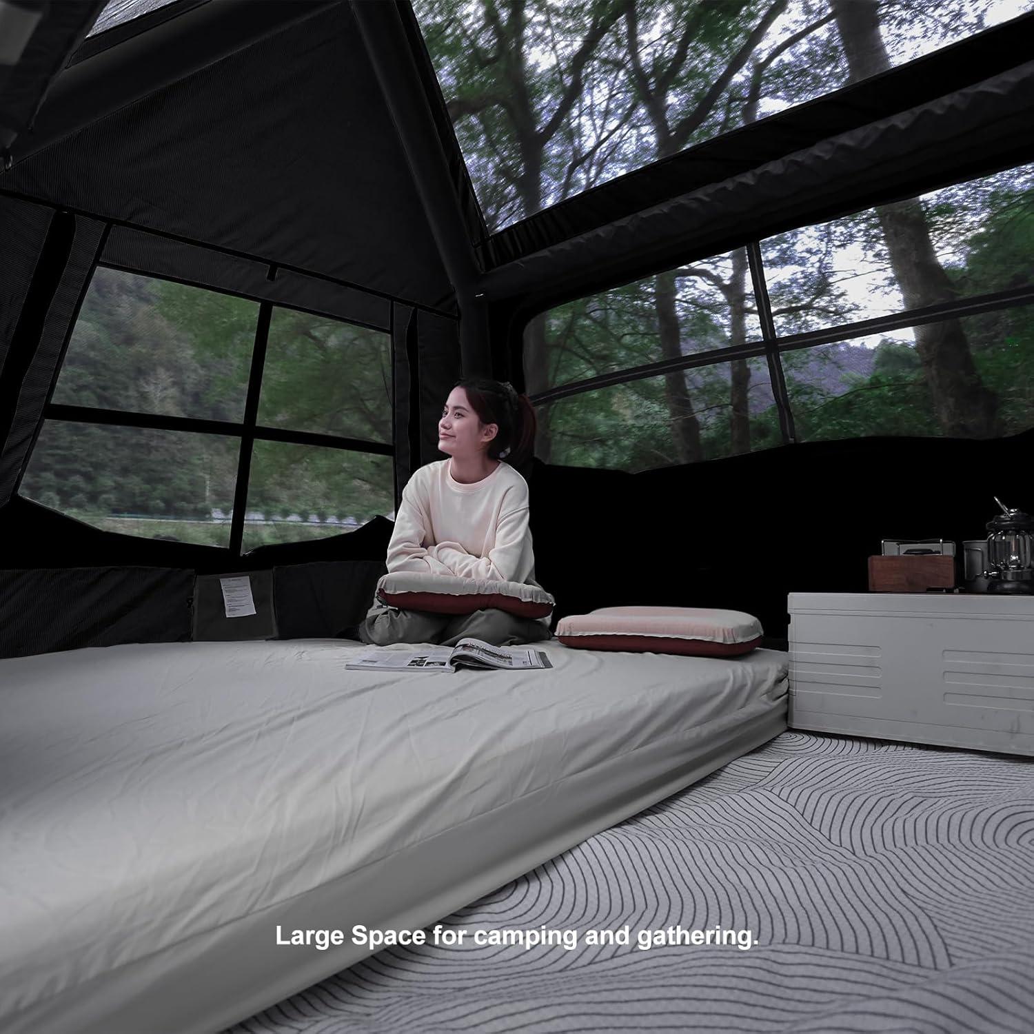 Carpa Inflable para Camping StableEase 4 Personas Impermeable