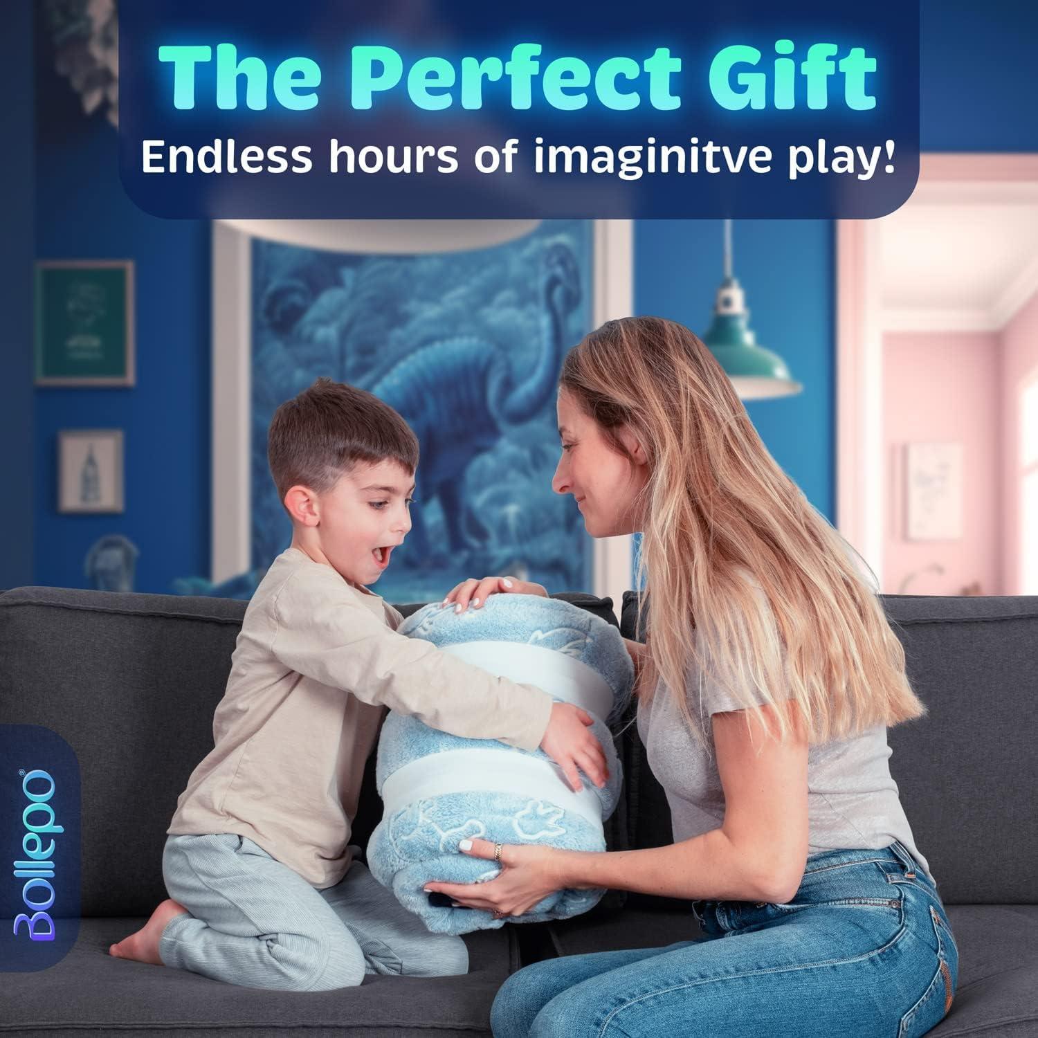 Saco de dormir Bollepo Dinosaurios que brillan 168x84 cm