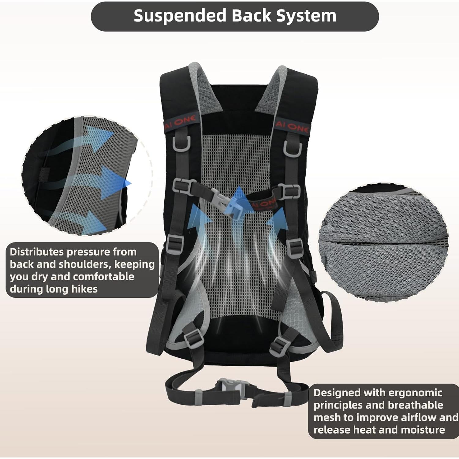 Mochila de Senderismo 27L SUMSEEK Impermeable Unisex