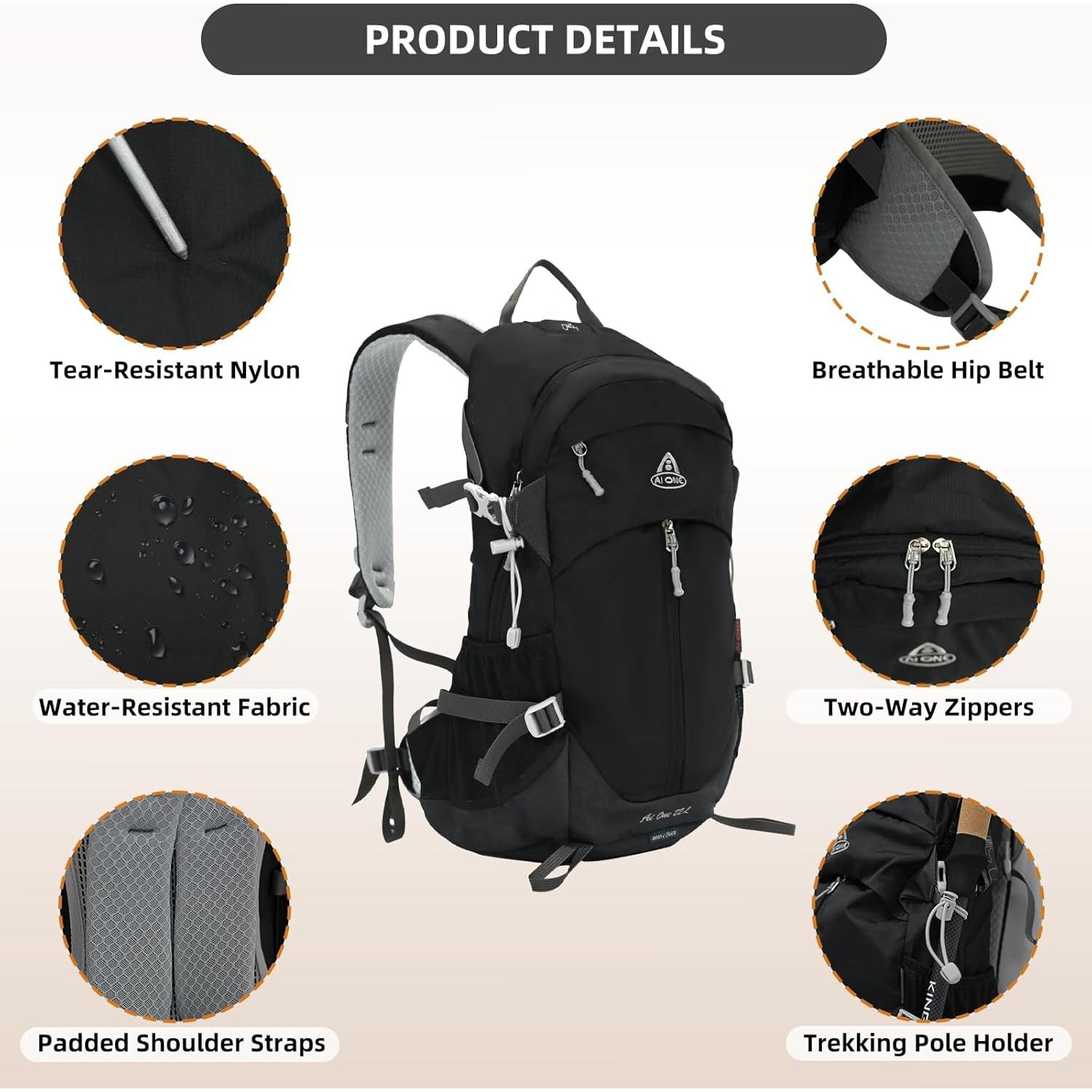 Mochila de Senderismo 27L SUMSEEK Impermeable Unisex