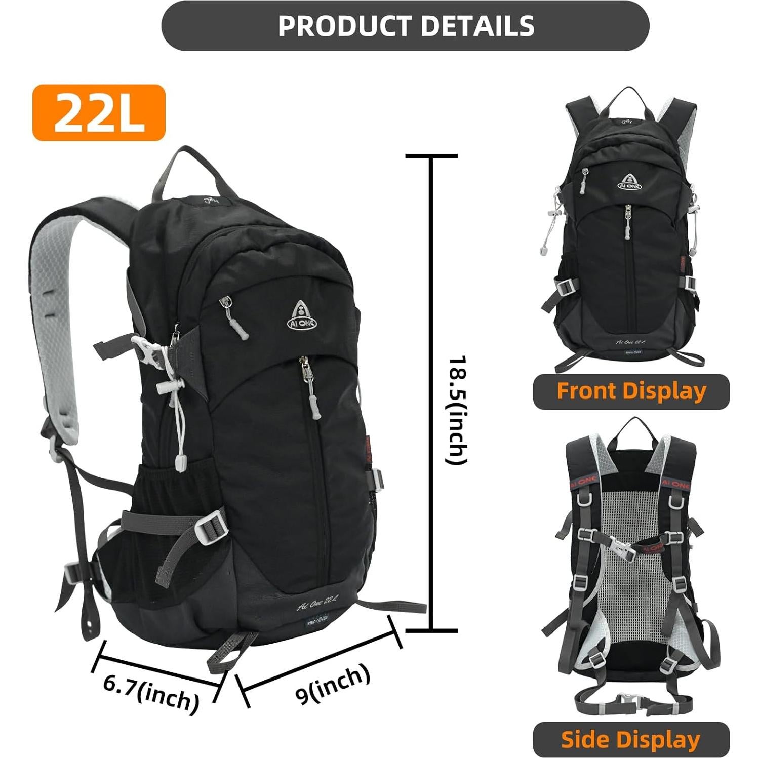 Mochila de Senderismo 27L SUMSEEK Impermeable Unisex