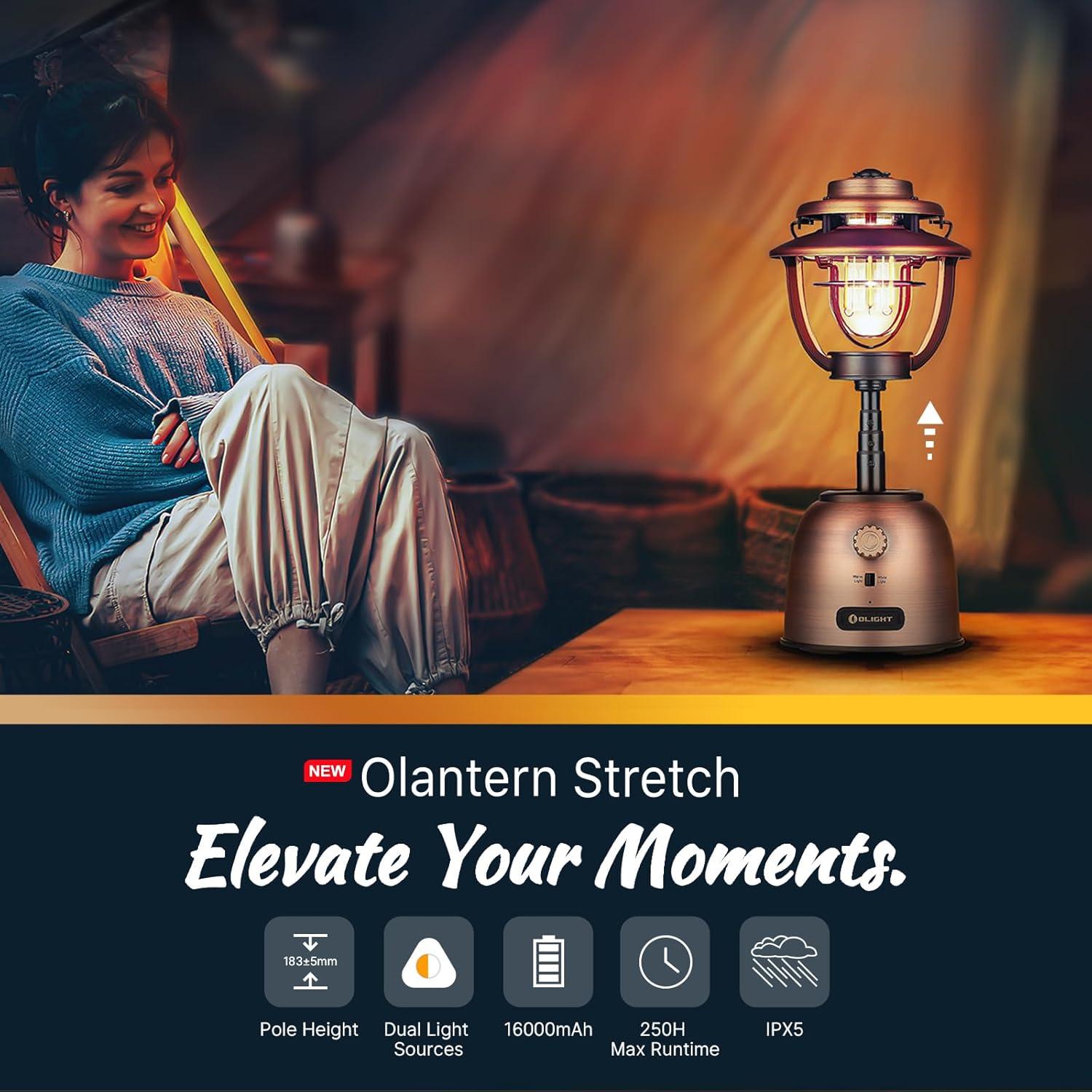 Linterna de Camping OLIGHT Olantern Stretch 500 Lúmenes Recargable