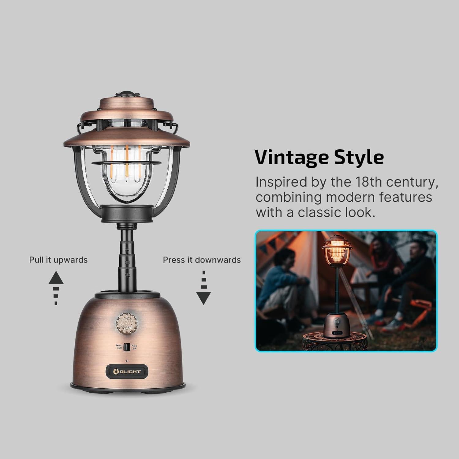 Linterna de Camping OLIGHT Olantern Stretch 500 Lúmenes Recargable