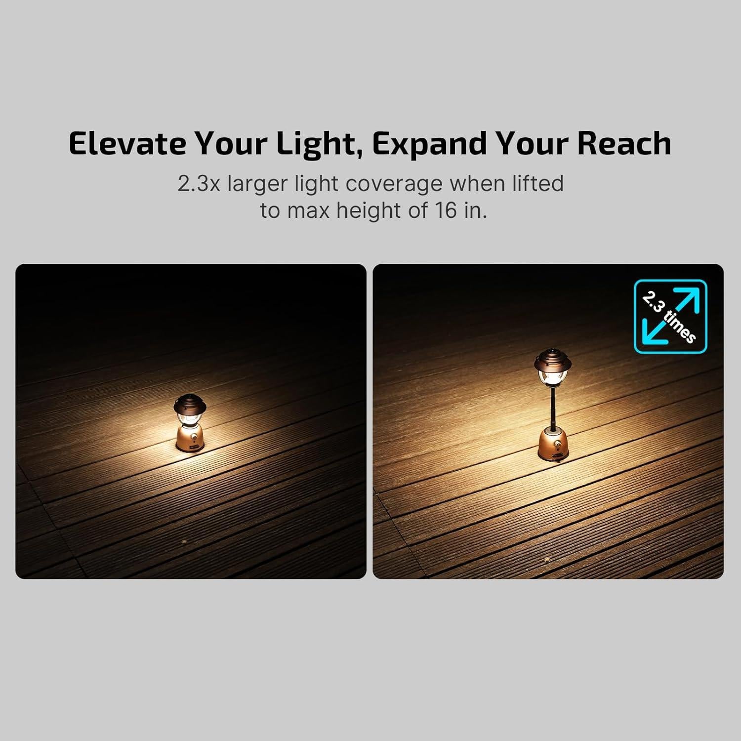 Linterna de Camping OLIGHT Olantern Stretch 500 Lúmenes Recargable