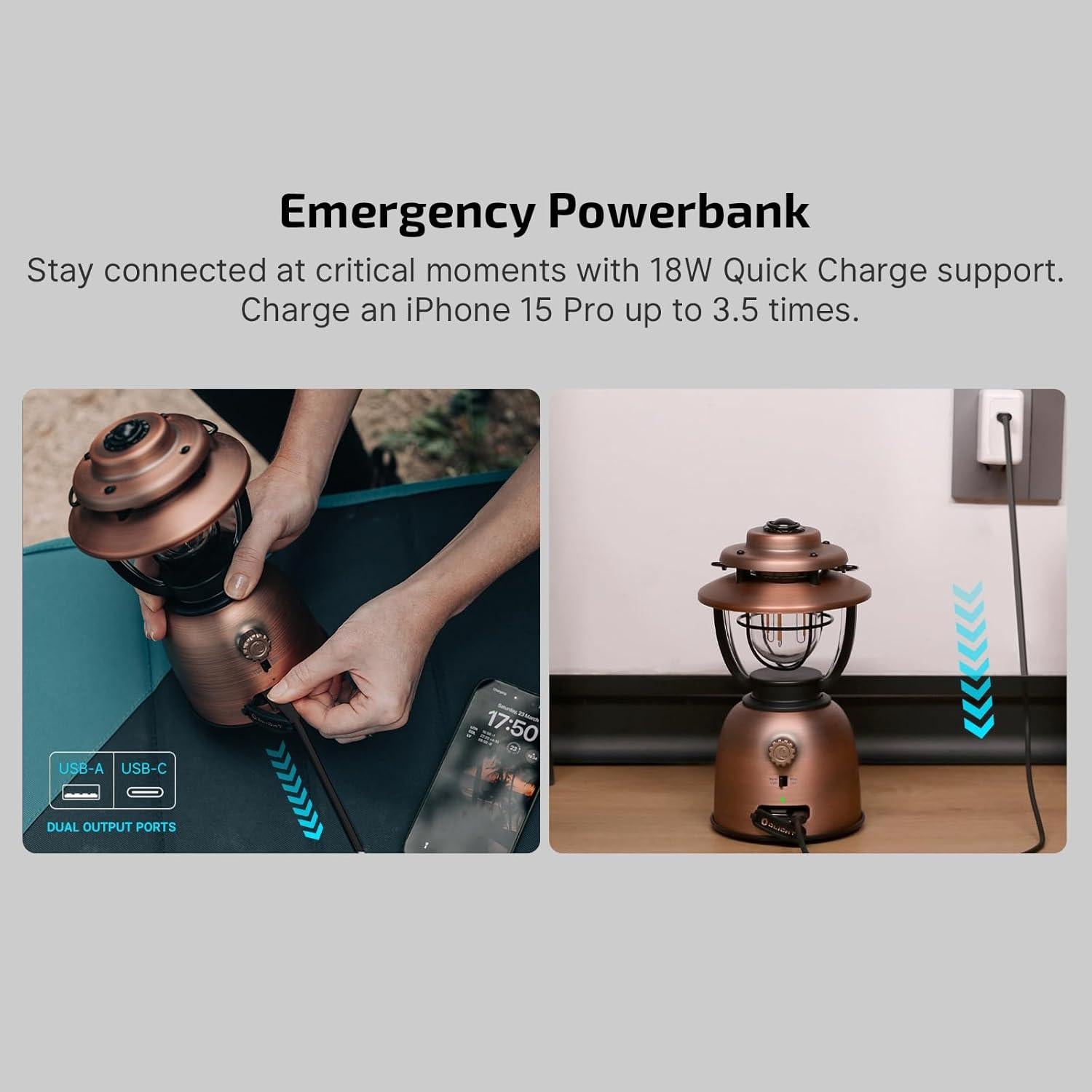 Linterna de Camping OLIGHT Olantern Stretch 500 Lúmenes Recargable