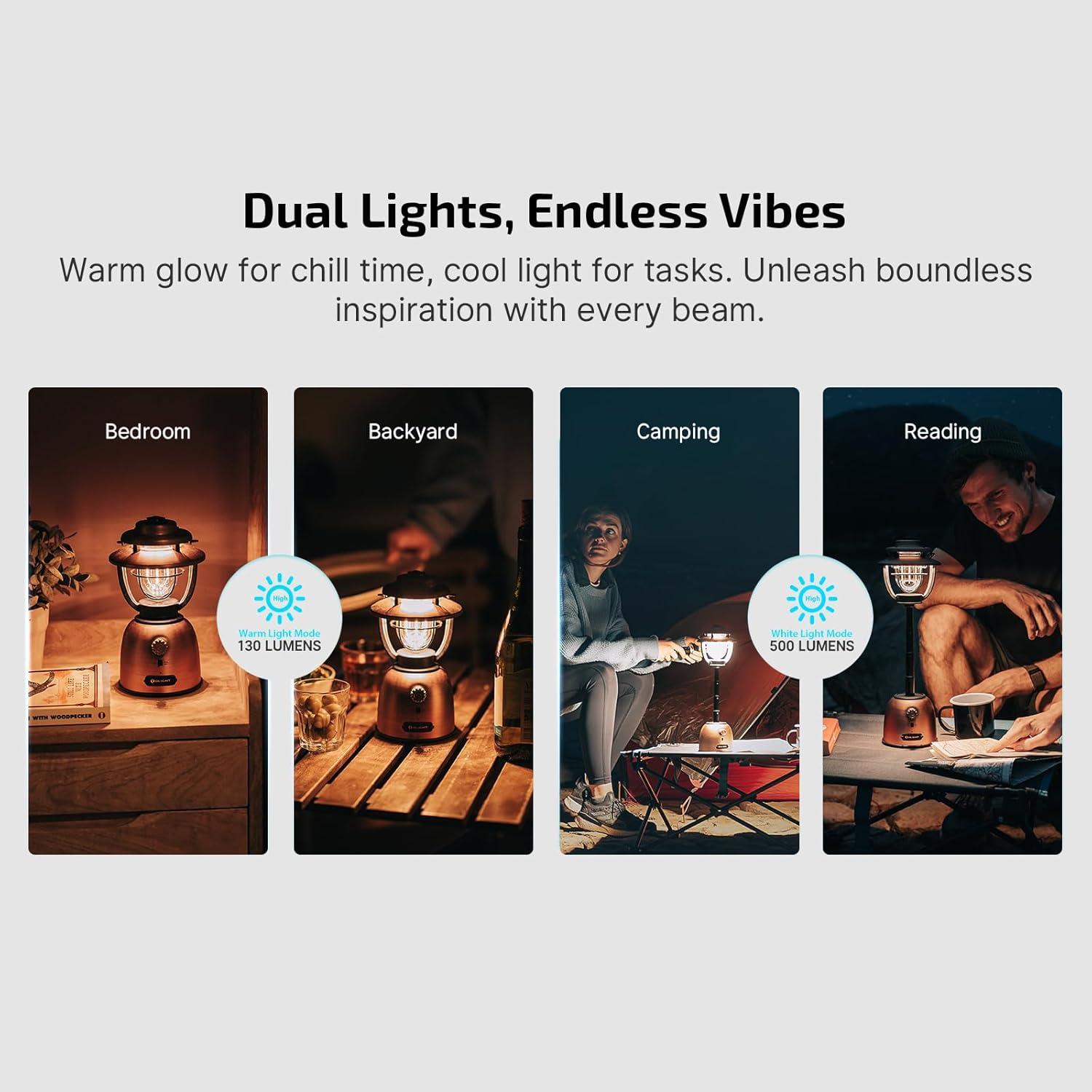 Linterna de Camping OLIGHT Olantern Stretch 500 Lúmenes Recargable